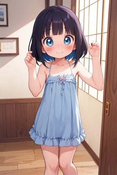 背伸びする貧乳ロリの生意気ショット【二次元ちっぱいエロ画像】