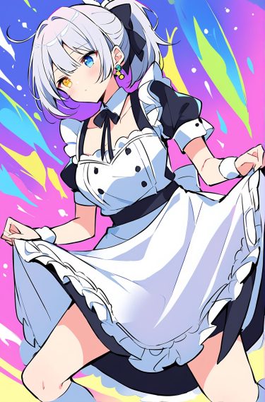 美女メイドに癒されたい♡メイド服二次元エロ画像