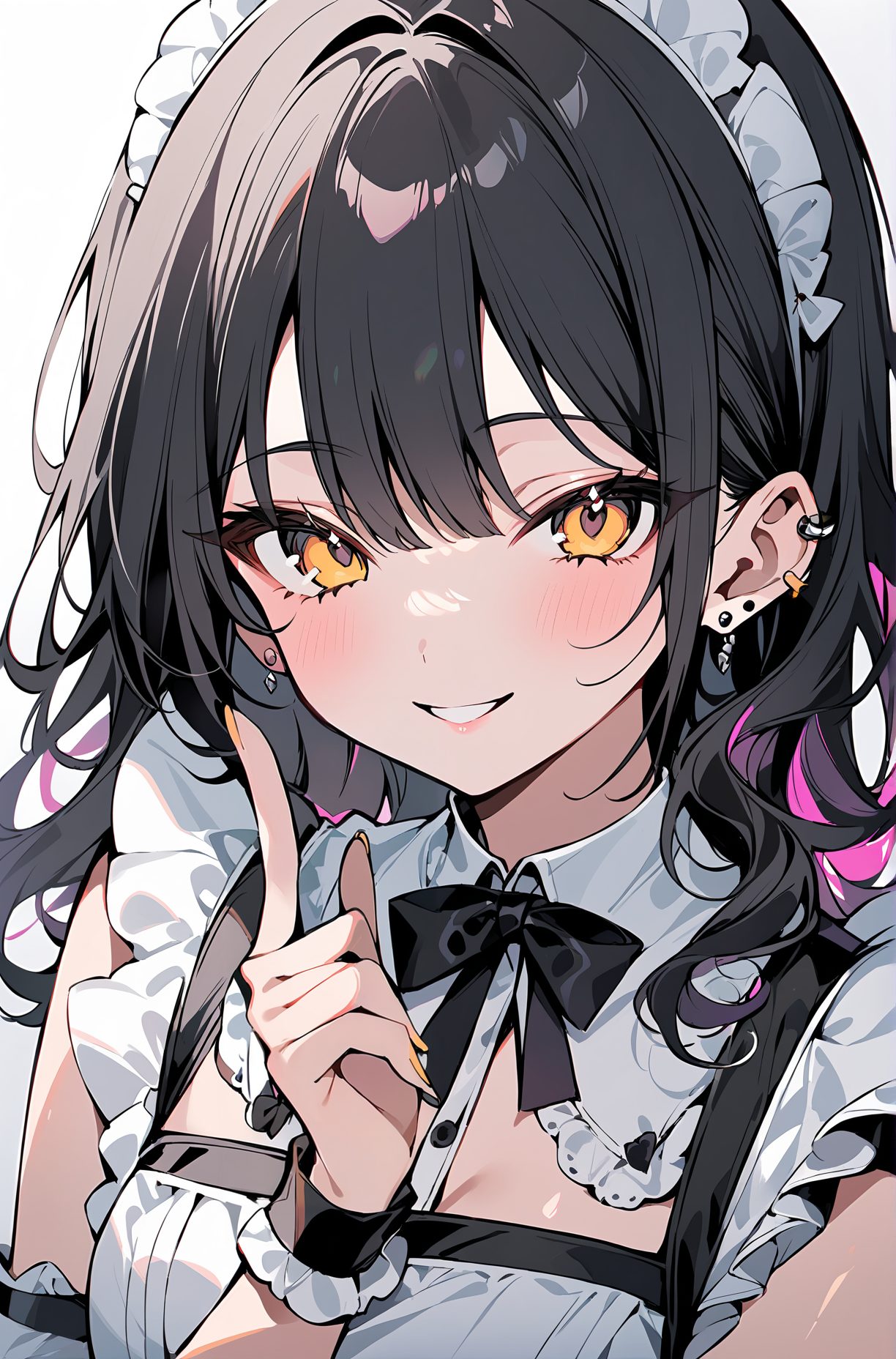 美女メイドに癒されたい♡メイド服二次元エロ画像-12