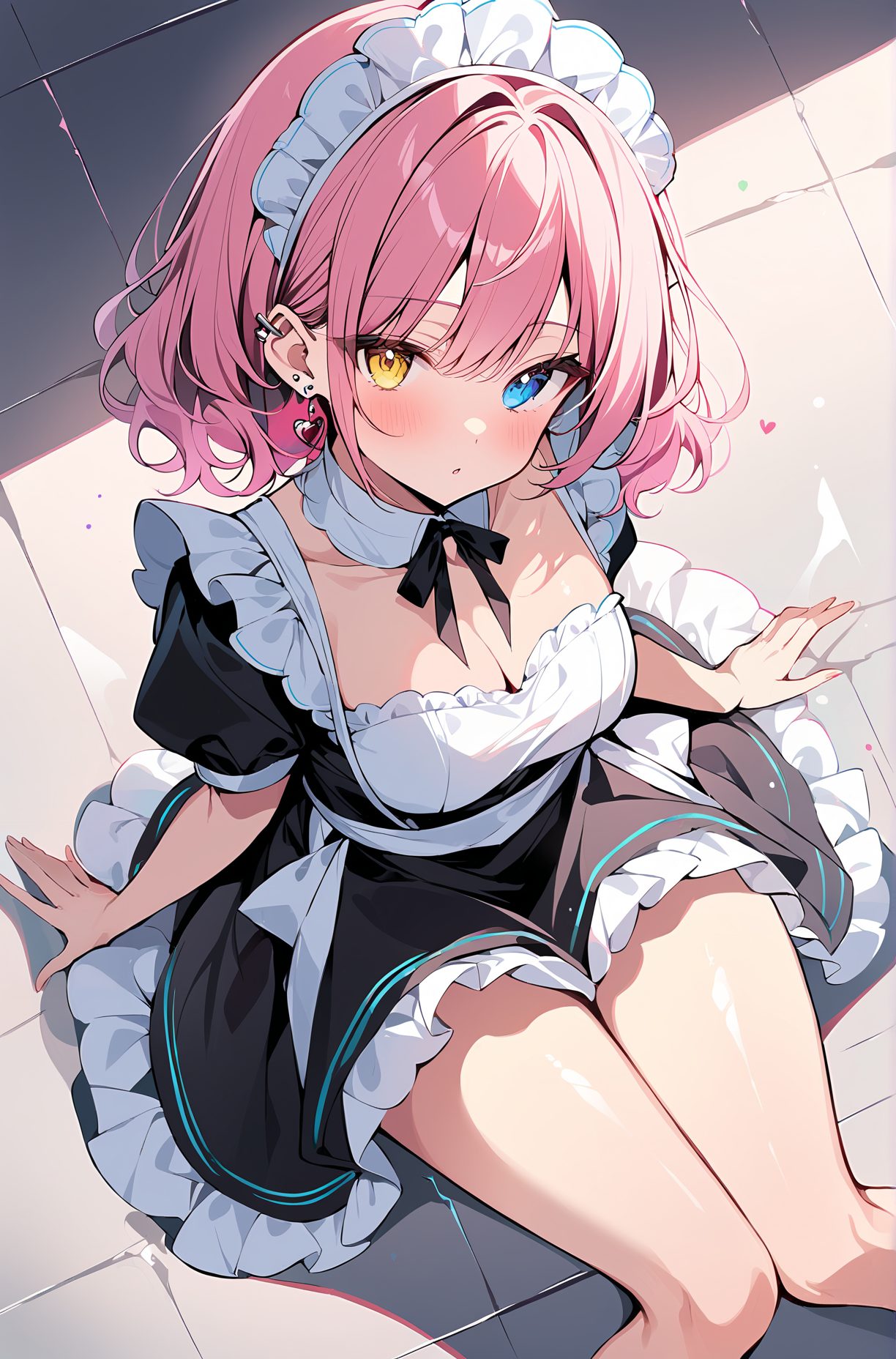 美女メイドに癒されたい♡メイド服二次元エロ画像-13