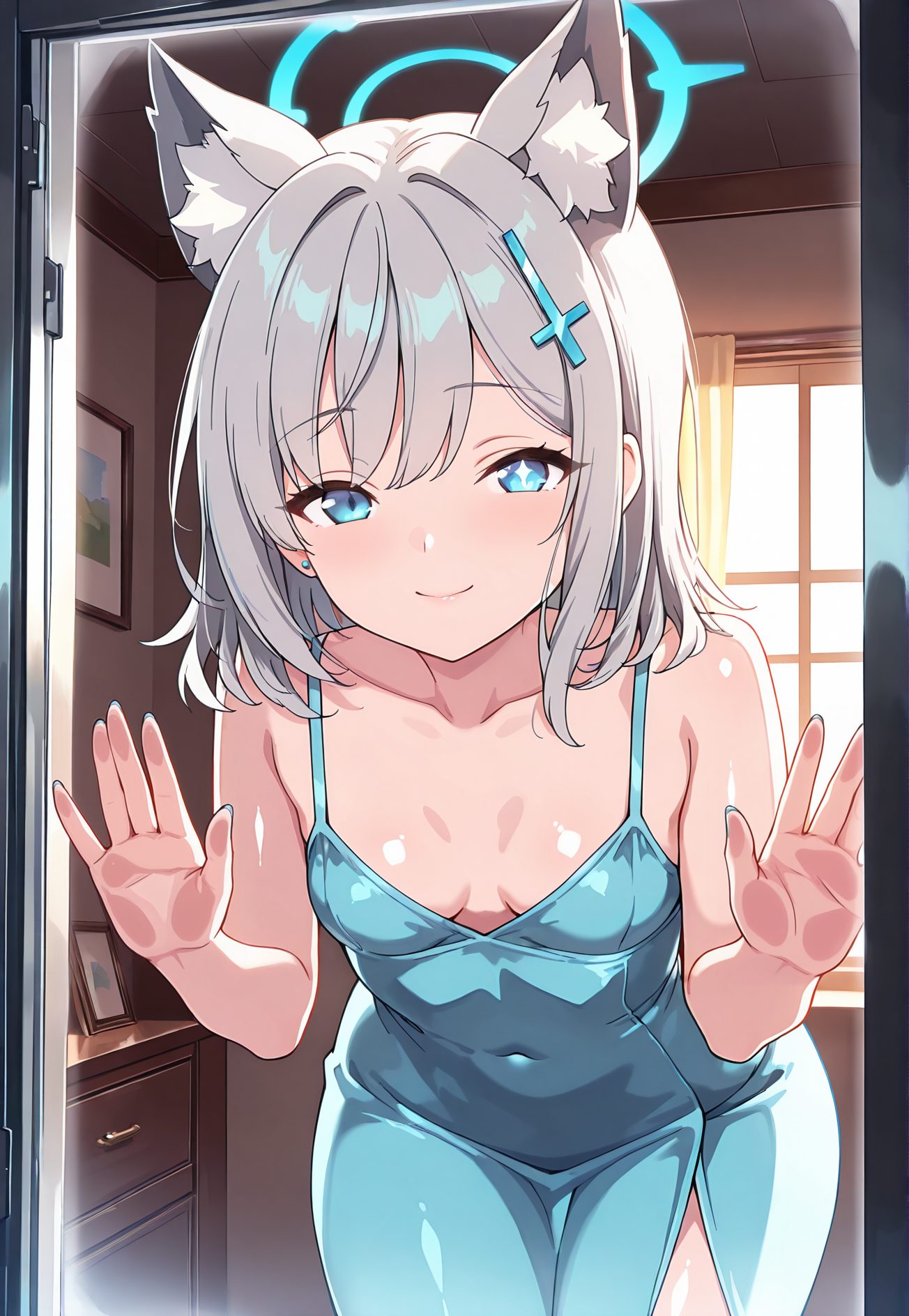 砂狼シロコのドレス姿AIイラスト