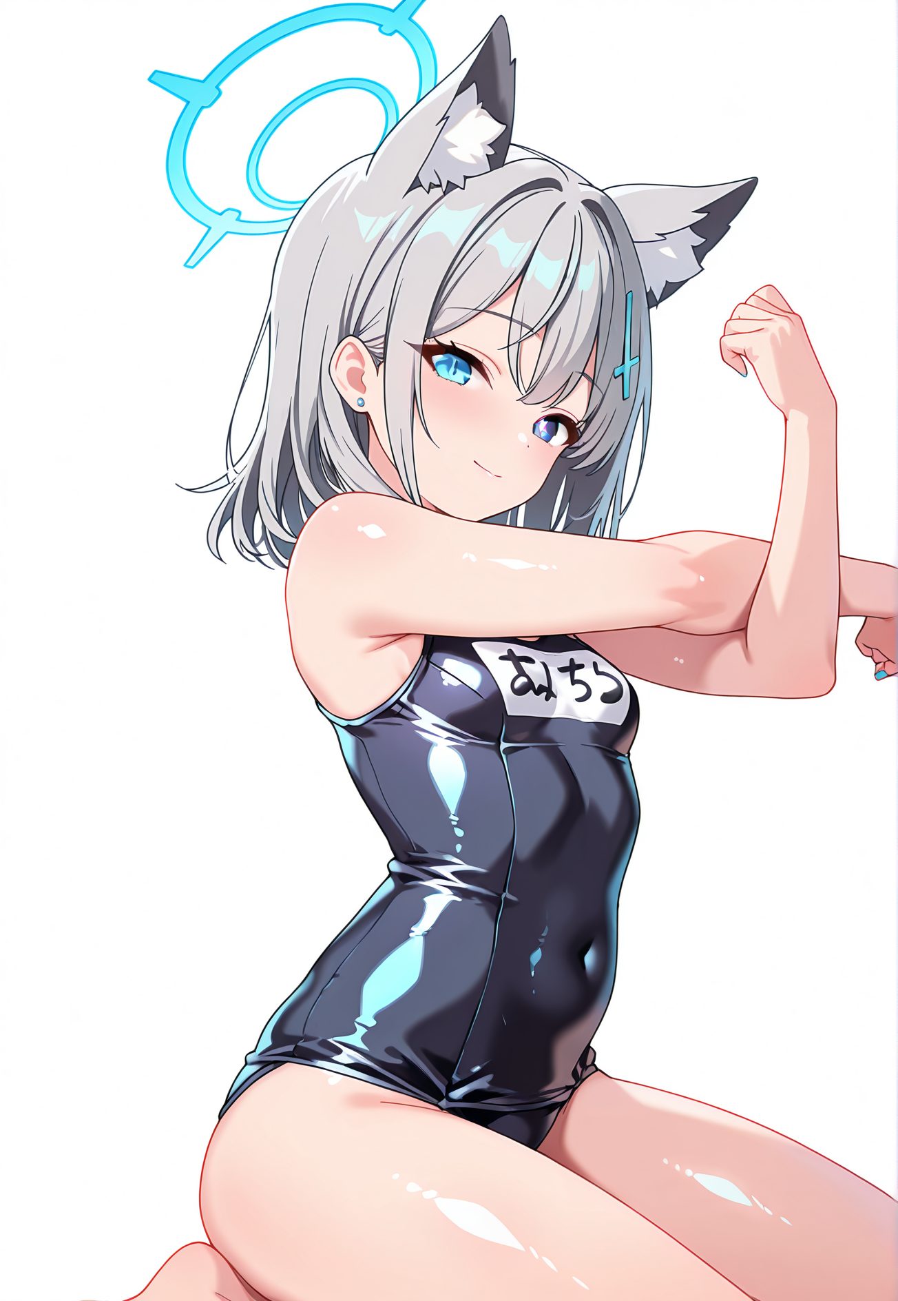 砂狼シロコの水着姿AIイラスト