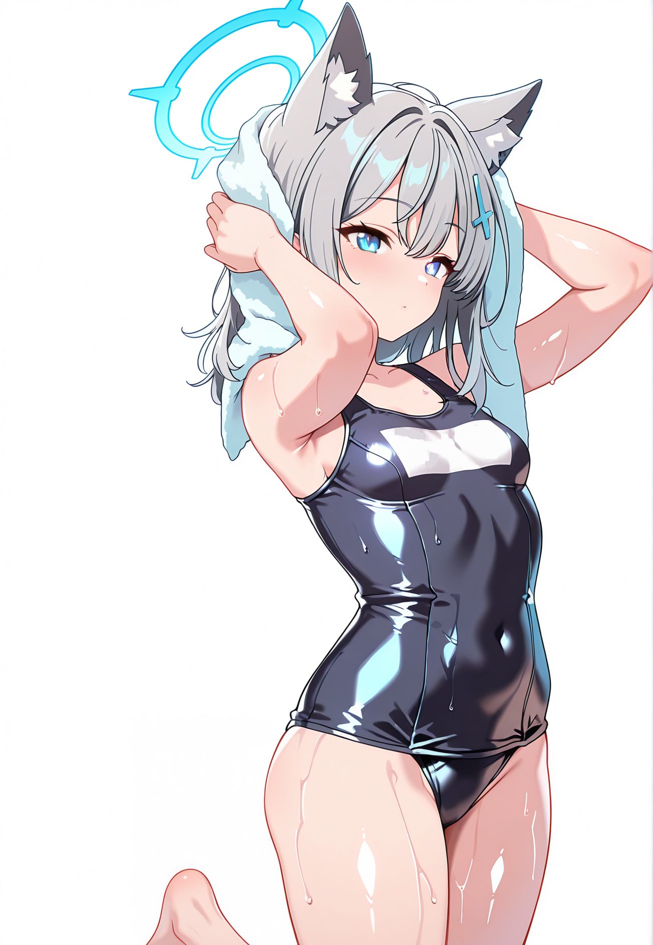 シロコの水着AIイラスト