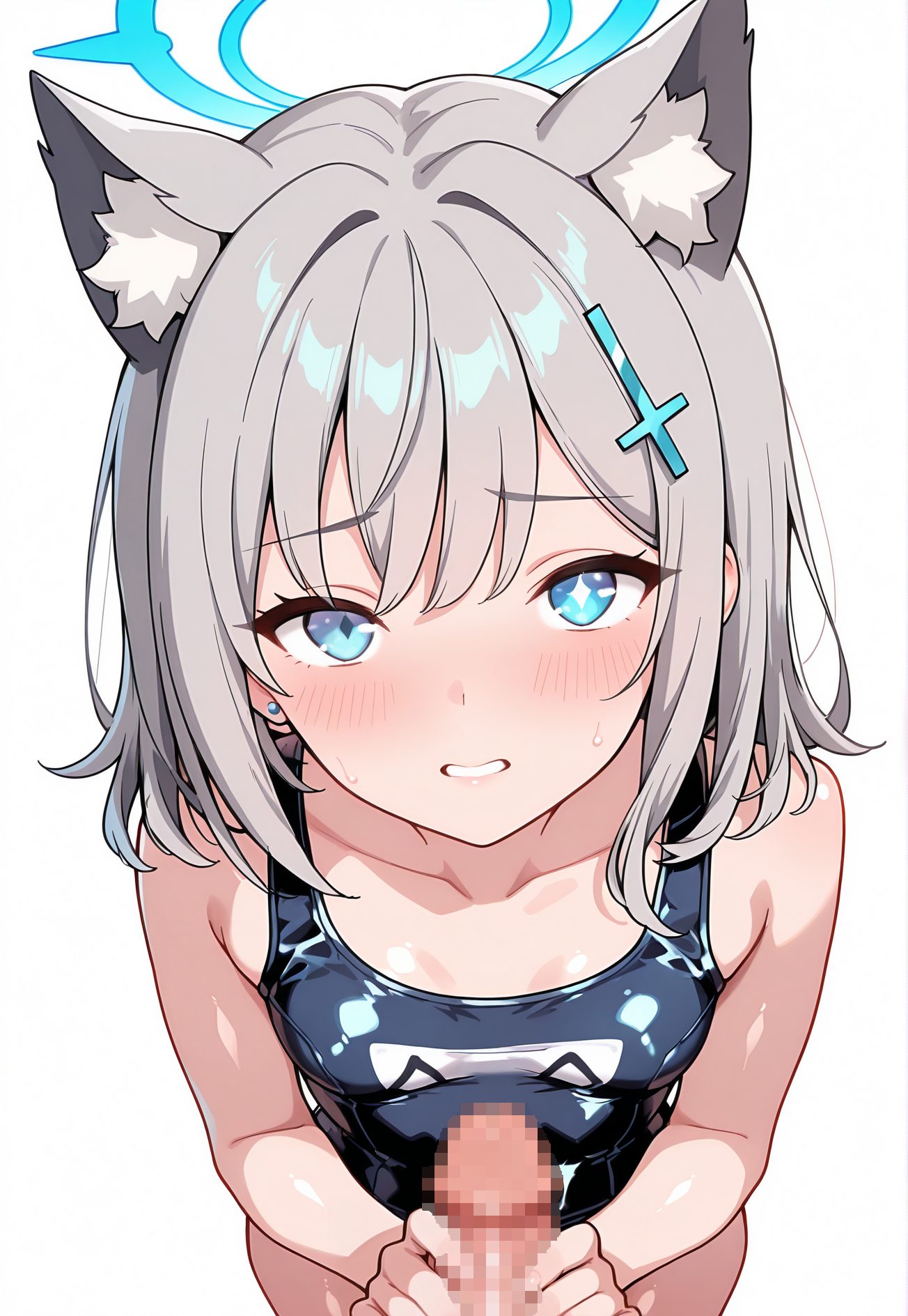 シロコの水着姿のAIイラスト