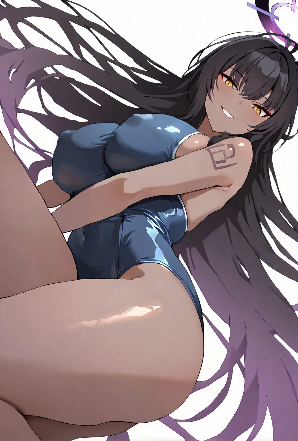 カリンのスク水AIイラスト
