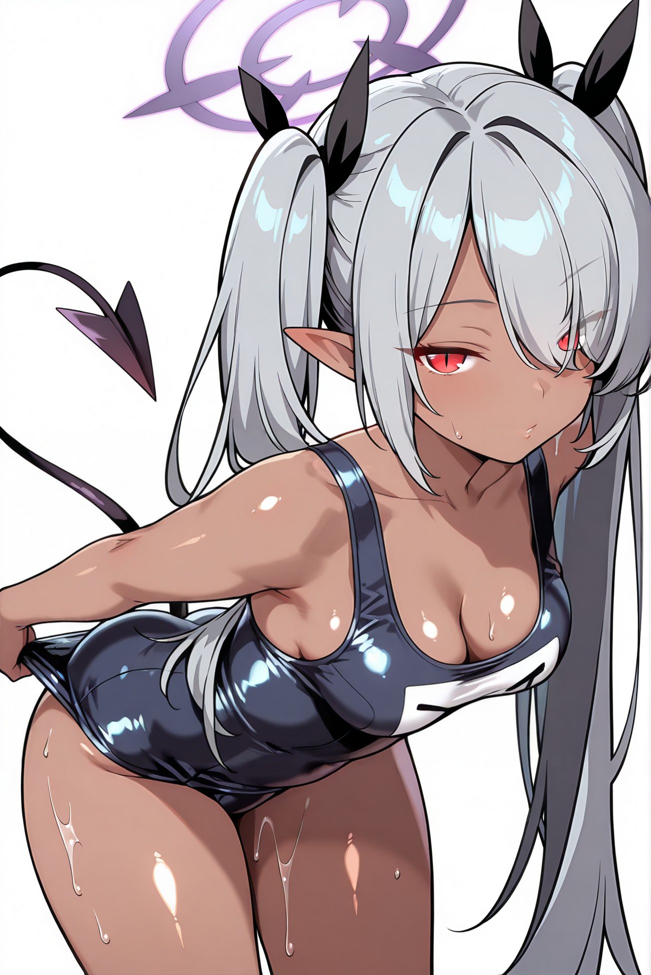イオリのスク水AIイラスト