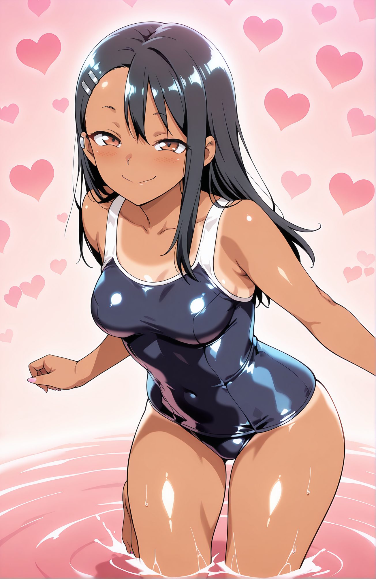 長瀞早瀬の水着AIイラスト