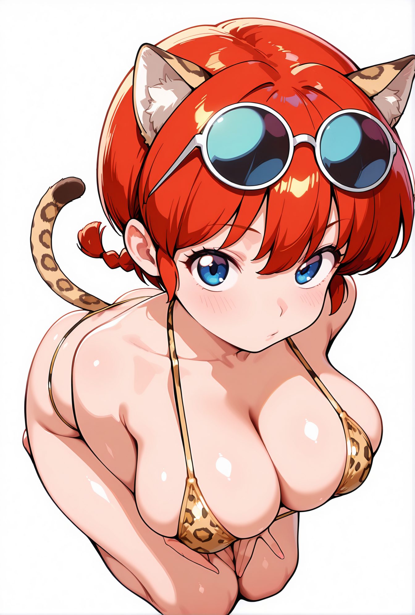 早乙女らんまの水着AIイラスト