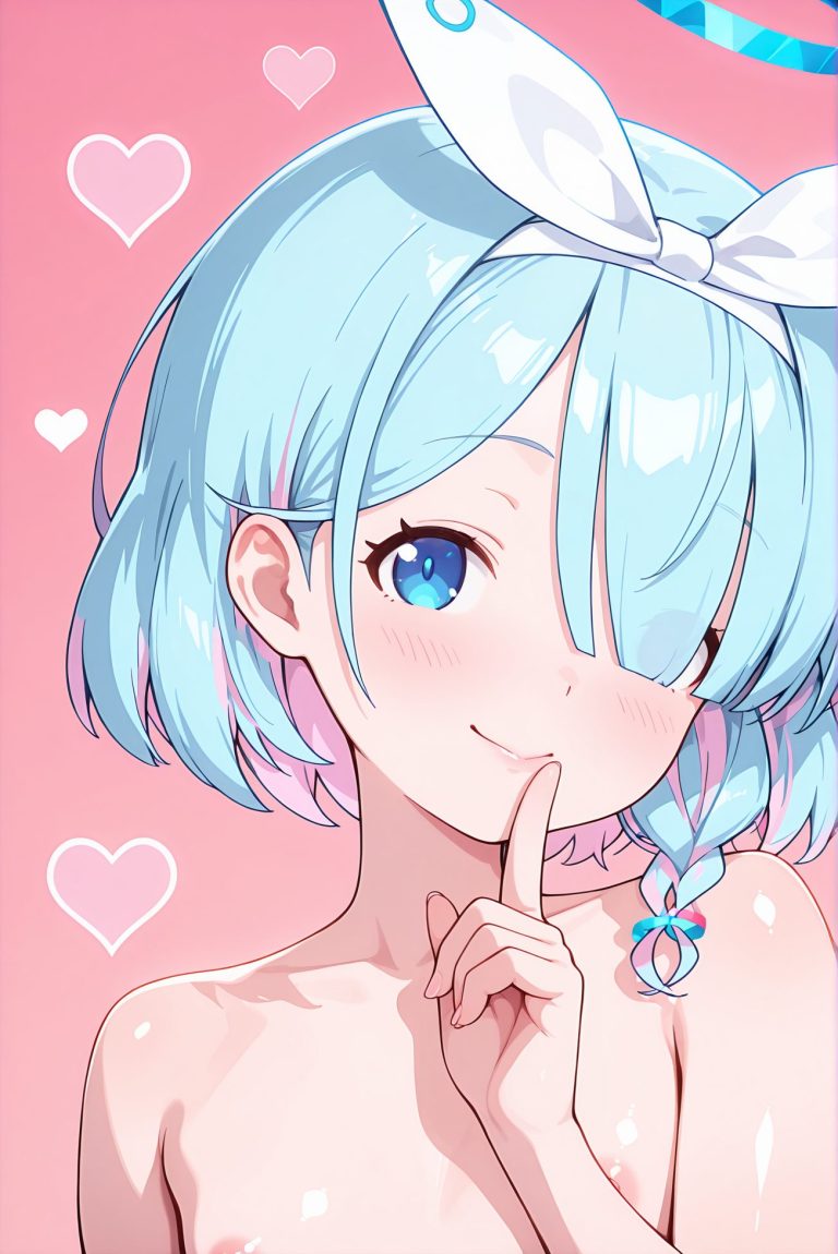 アロナの裸のAIイラスト