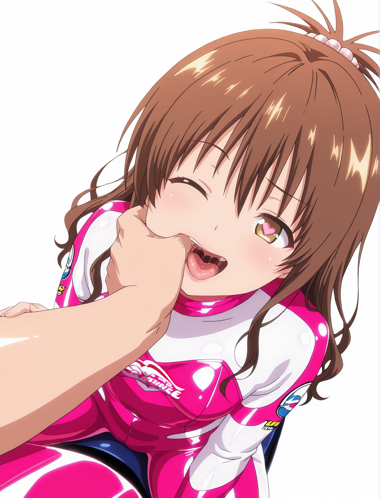 結城美柑のボディスーツAIイラスト