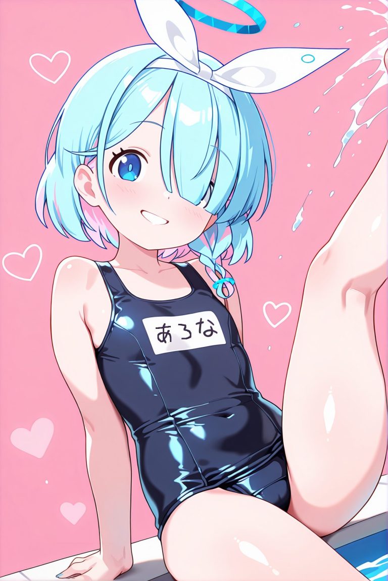 アロナの水着AIイラスト