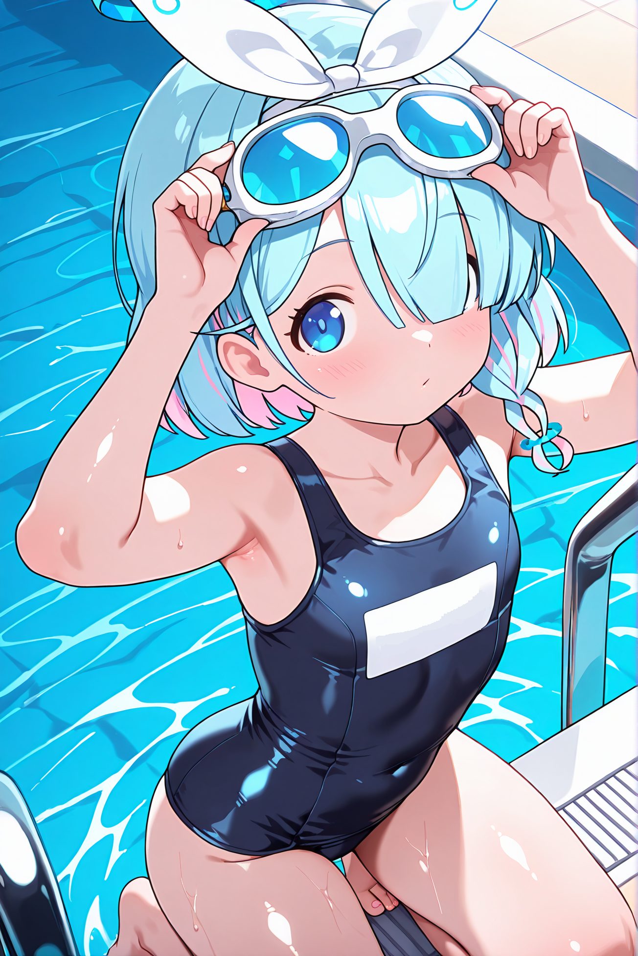 アロナの水着AIイラスト