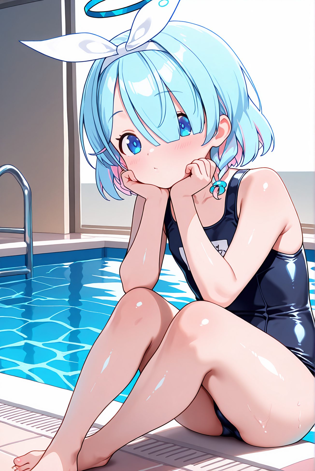 アロナの水着AIイラスト