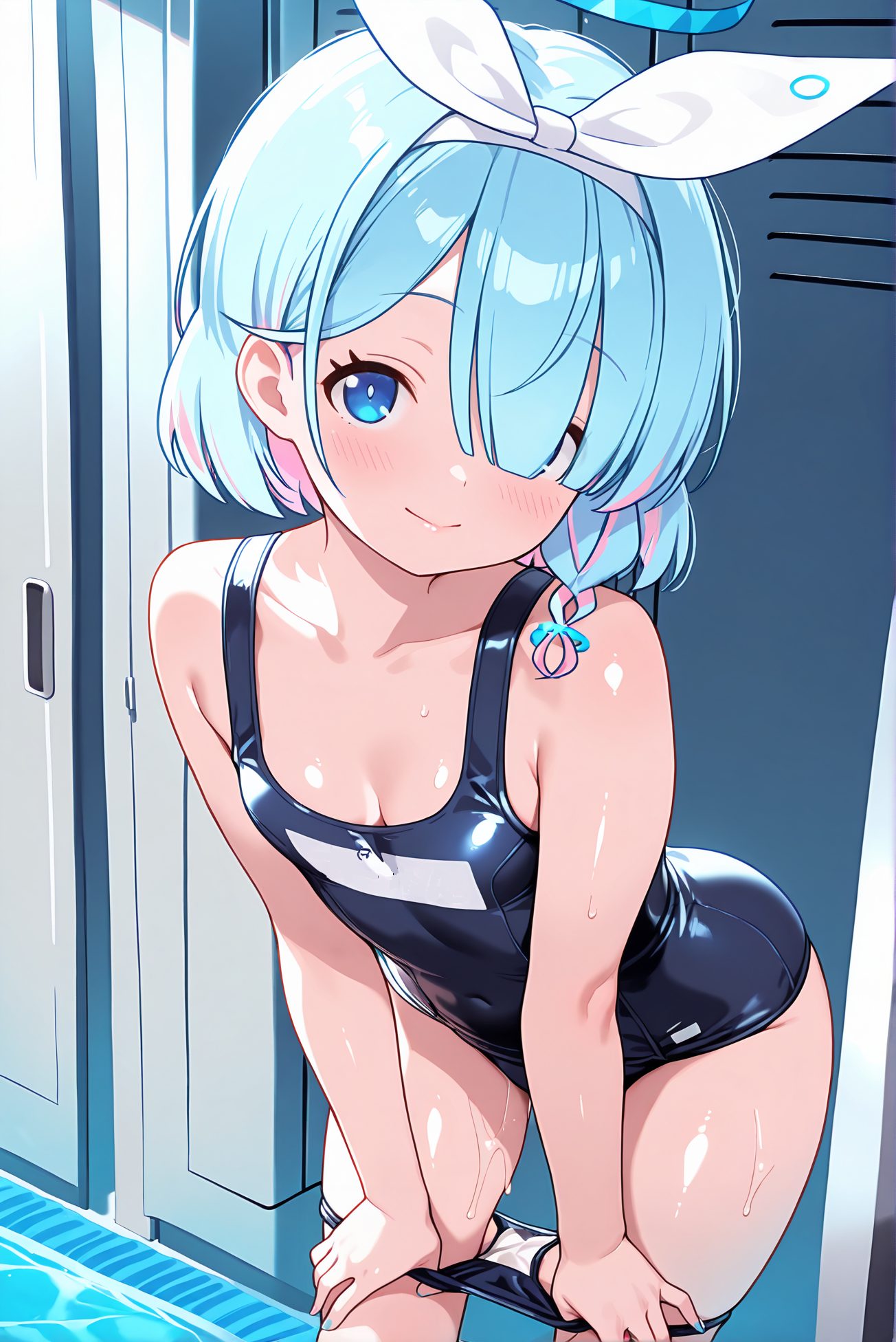 アロナの水着AIイラスト