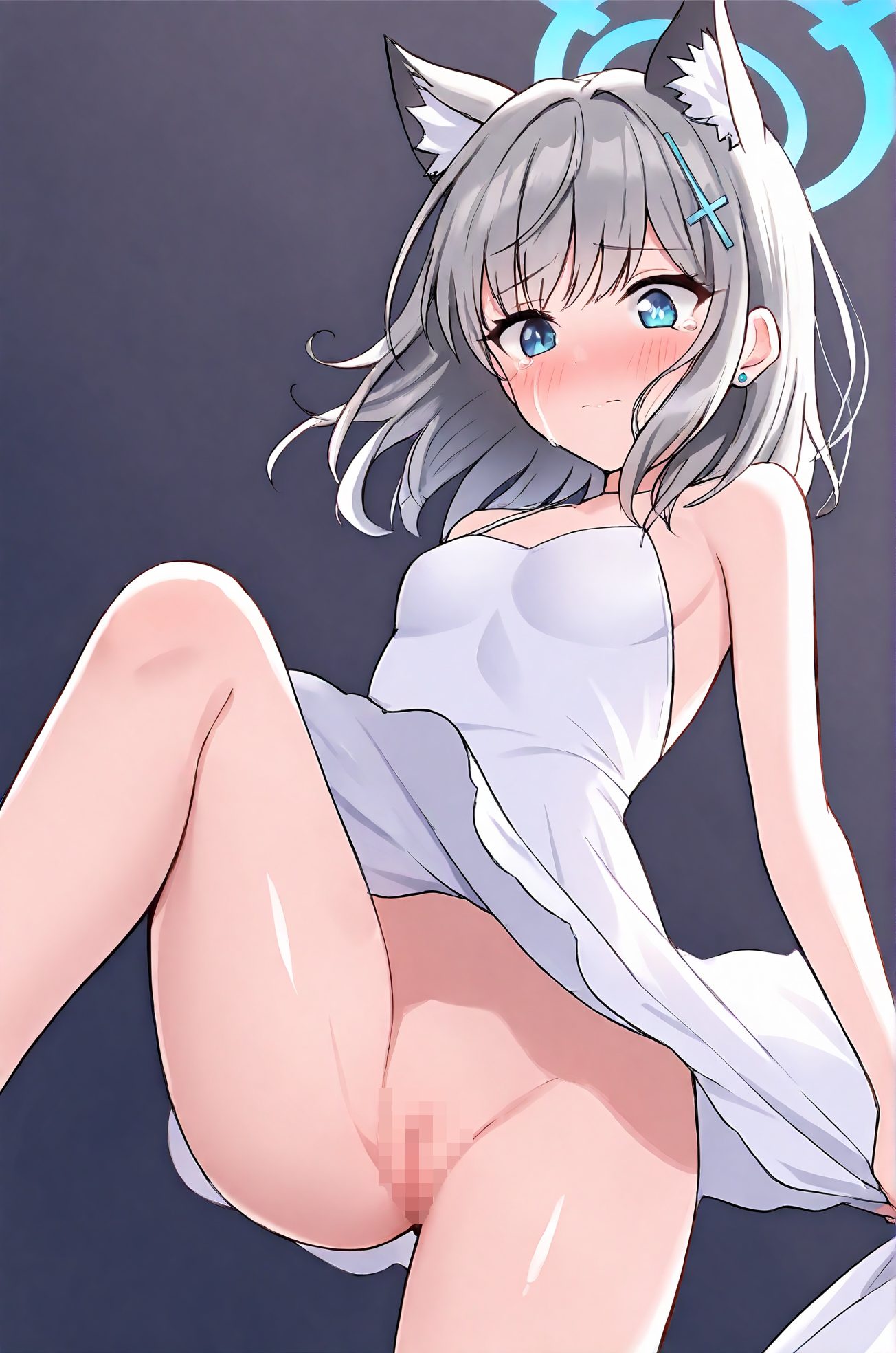 砂狼シロコの白いドレスAIイラスト