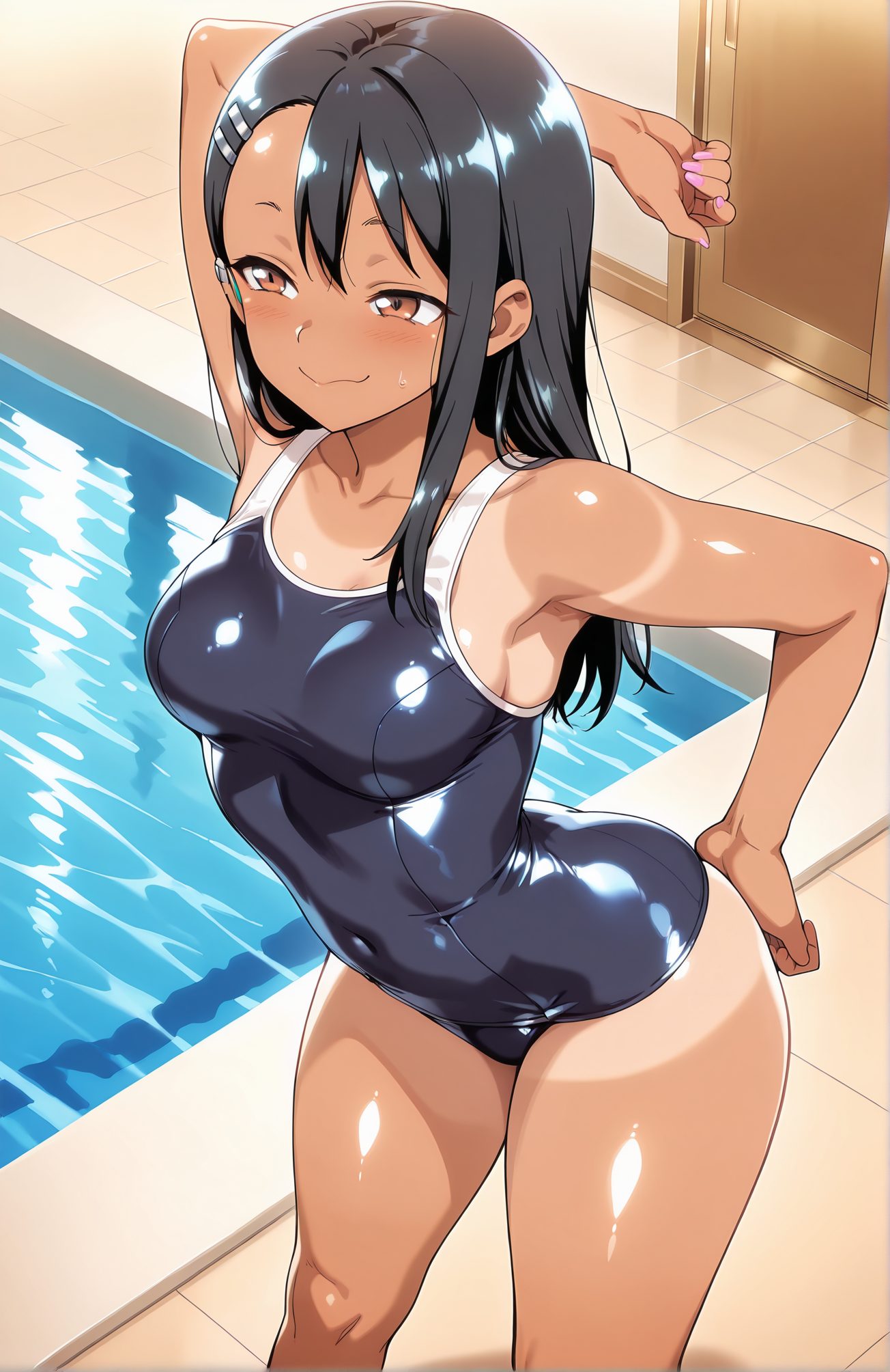 長瀞早瀬の水着AIイラスト