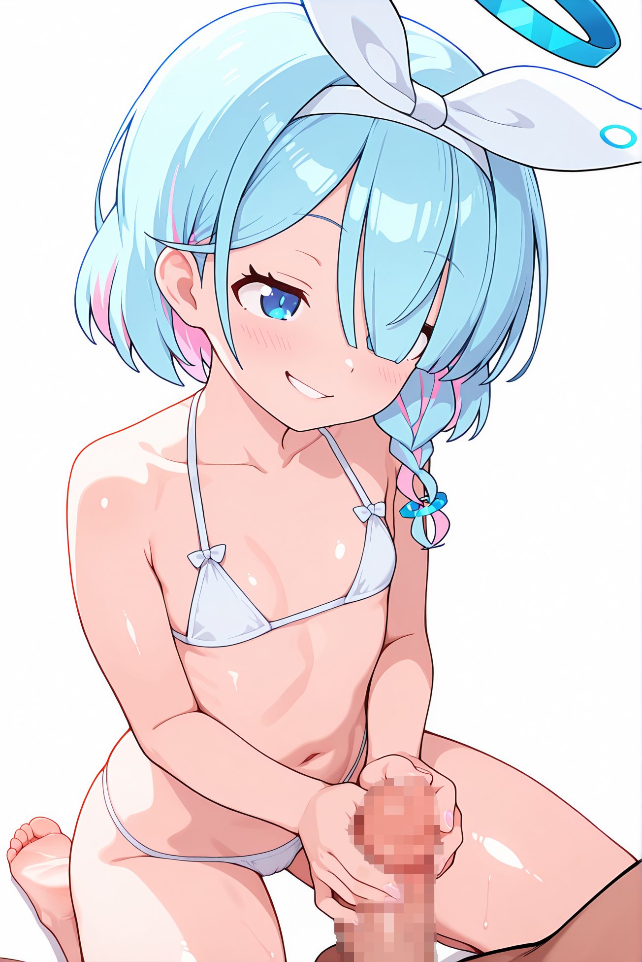 アロナのビキニ姿のAIイラスト