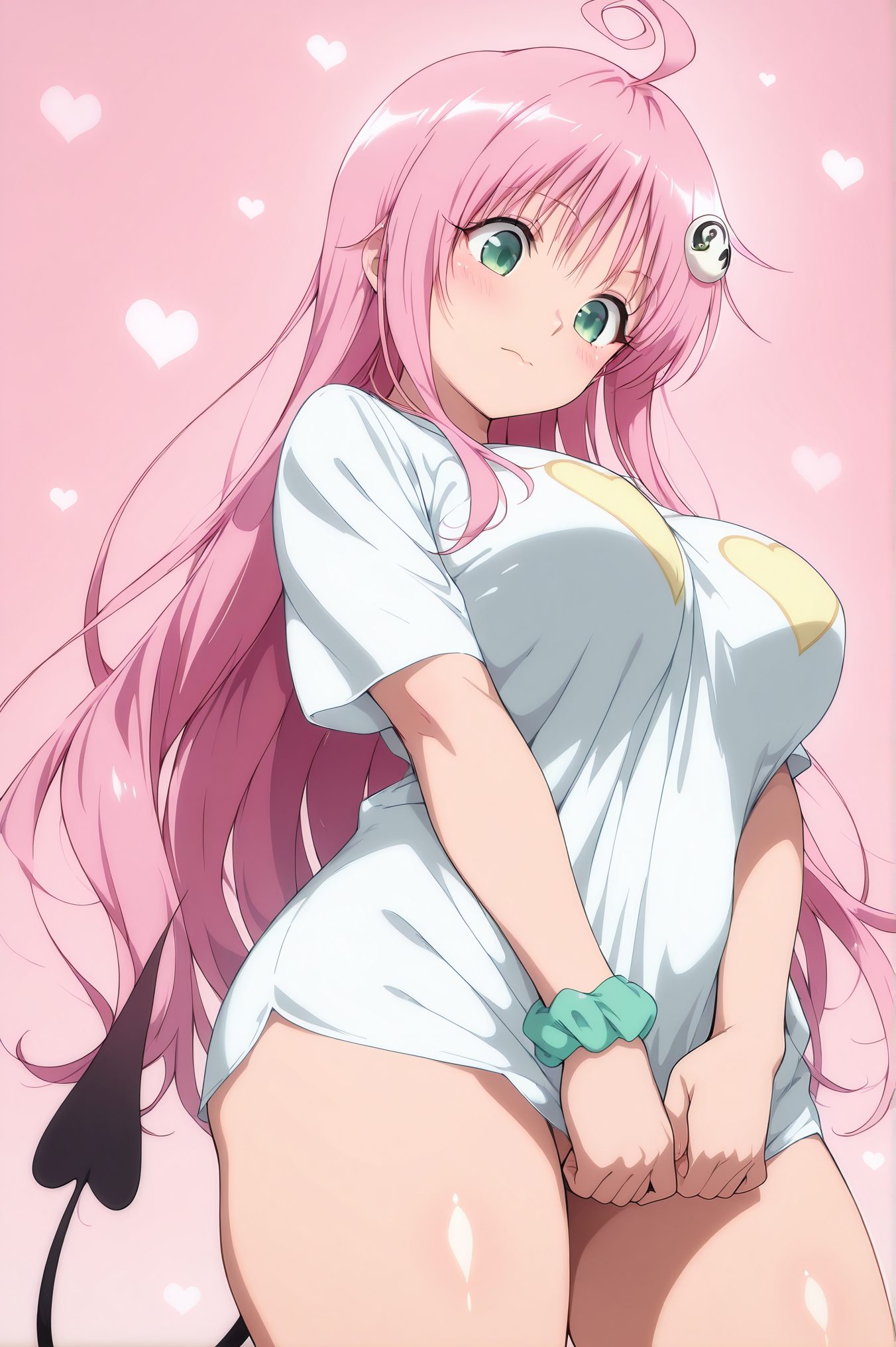 ララの白シャツAIイラスト