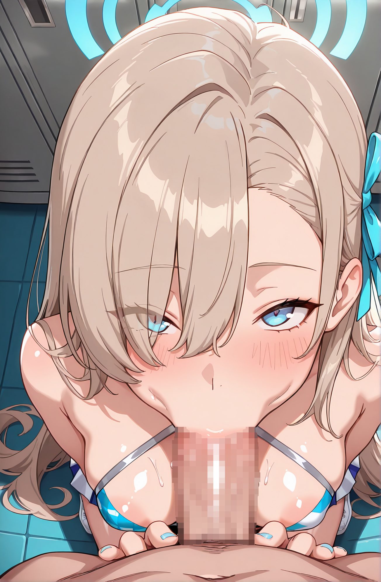 explicit, 1girl, long_hair, breasts, looking_at_viewer, blush, bangs, blue_eyes, large_breasts, 1boy, ribbon, bare_shoulders, swimsuit, hair_ribbon, hetero, bikini, penis, solo_focus, nail_polish, hair_over_one_eye, uncensored, pov, from_above, halo, erection, oral, light_brown_hair, eyes_visible_through_hair, fellatio, areola_slip, blue_nails, veins, veiny_penis, :>=, asuna_(blue_archive), 長い髪, 赤面, 前髪, 青い目, 大きな胸, リボン, 肩出し, 水着, 髪リボン, ビキニ, 無修正, オーラル, フェラチオ, アスナ（ブルーアーカイブ）, 一之瀬アスナ_posted, Posted” class=”wp-image-9548″/>
</figure>
<hr class=