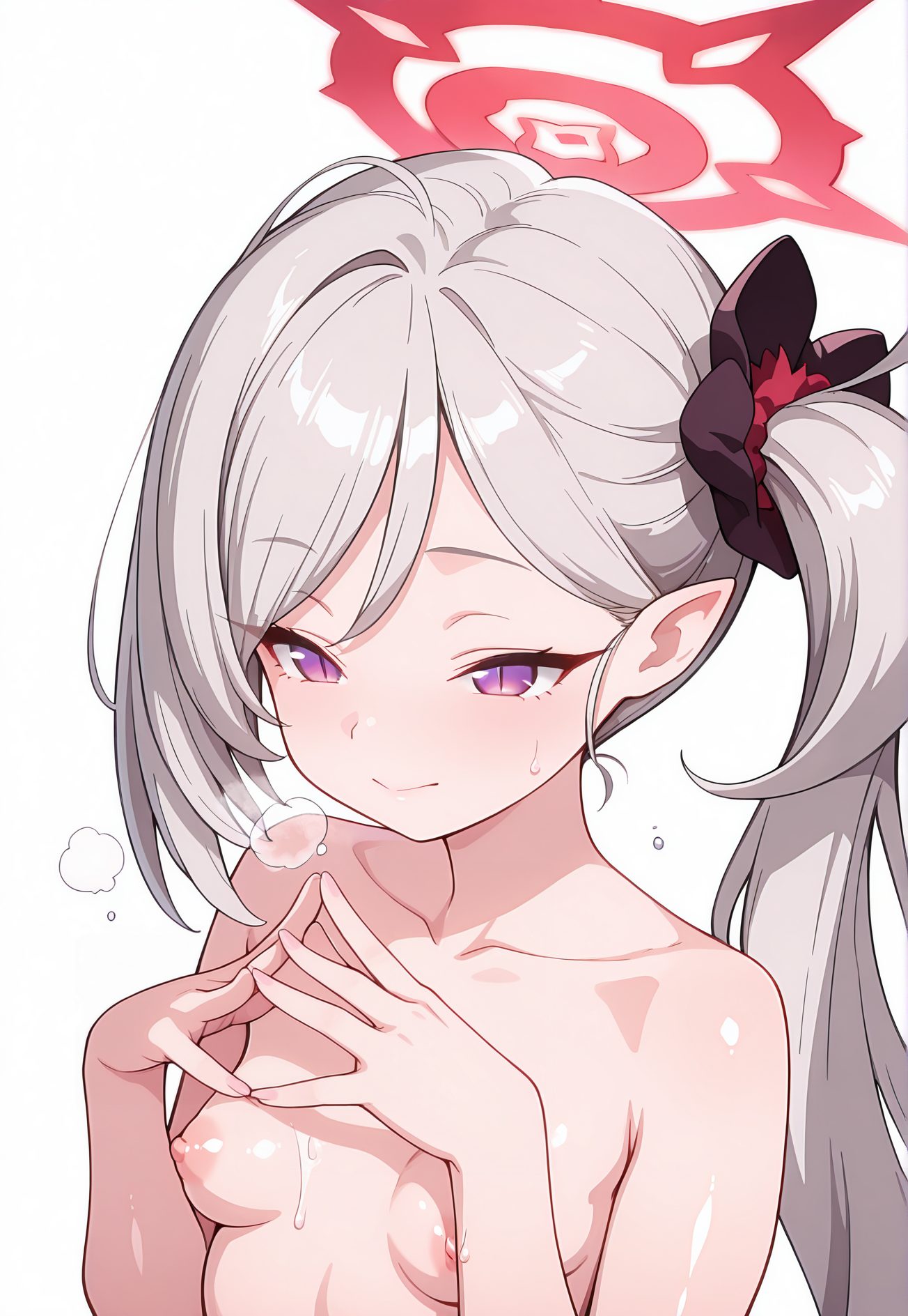 浅黄ムツキの裸のAIイラスト