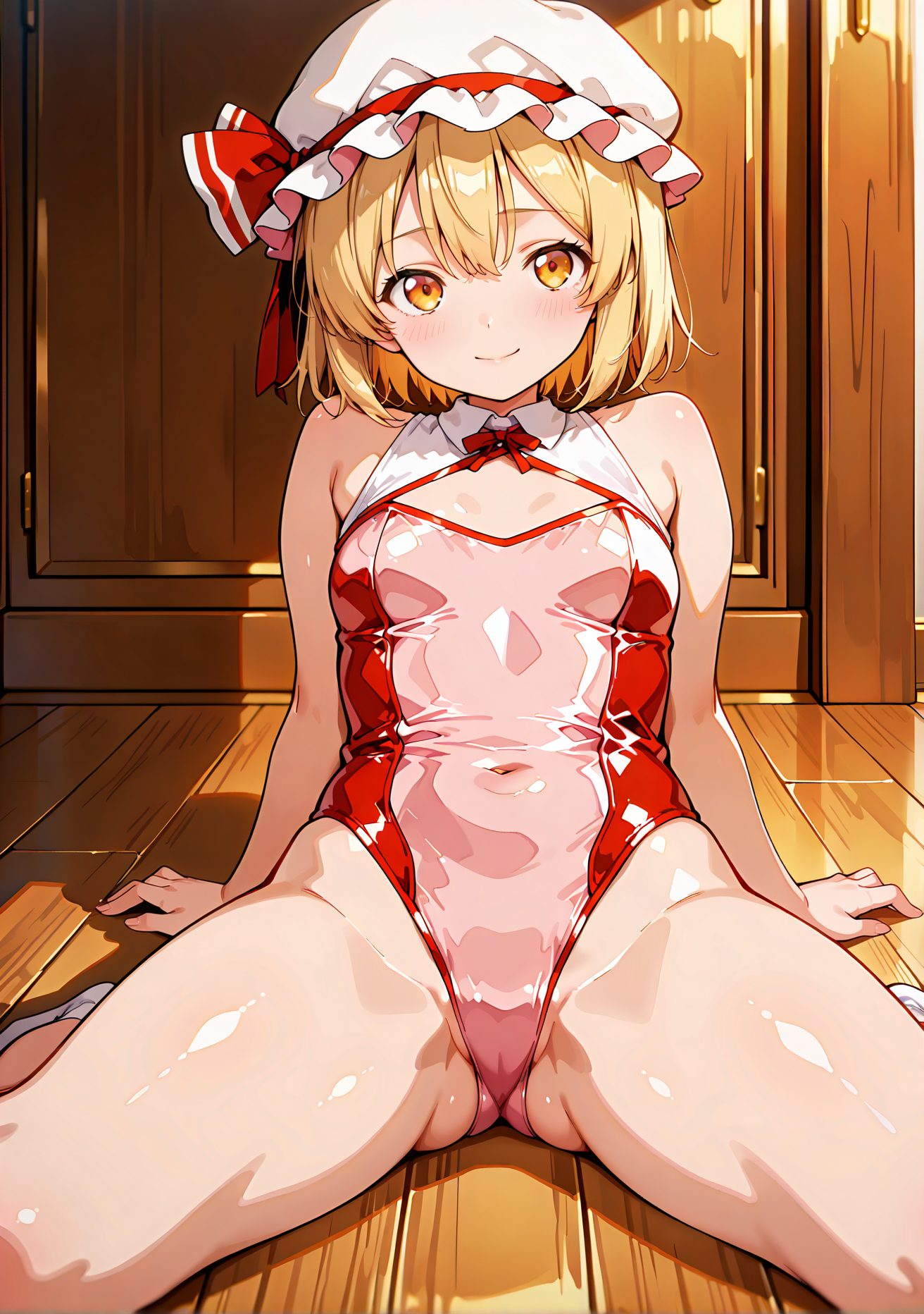 フランドール・スカーレットのレオタード姿AIイラスト