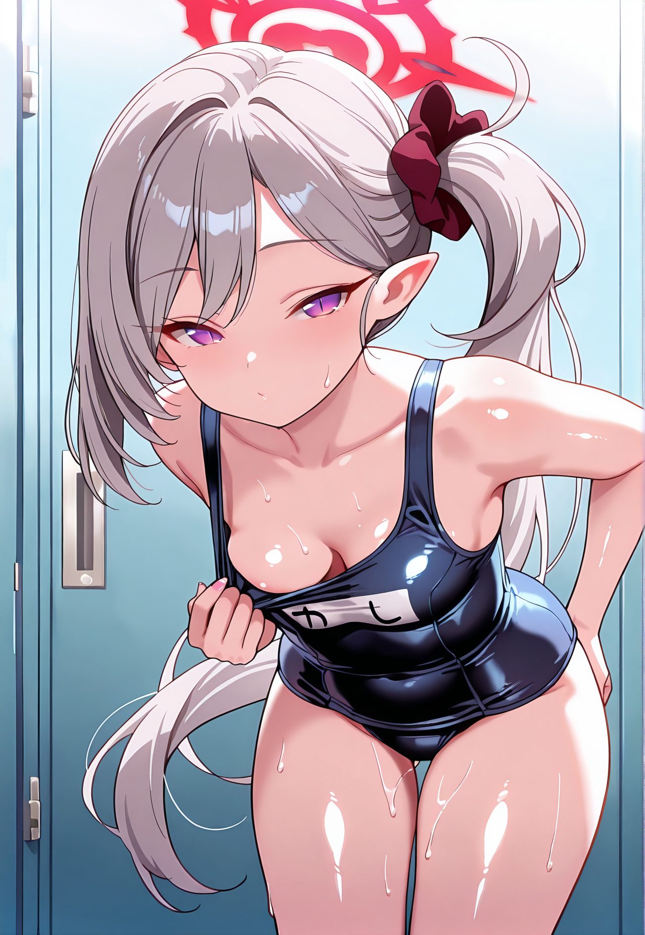 ムツキの水着AIイラスト