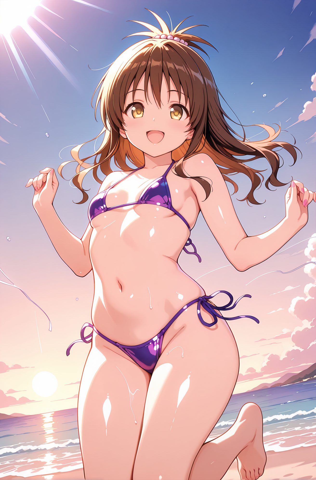 結城美柑のビキニAIイラスト