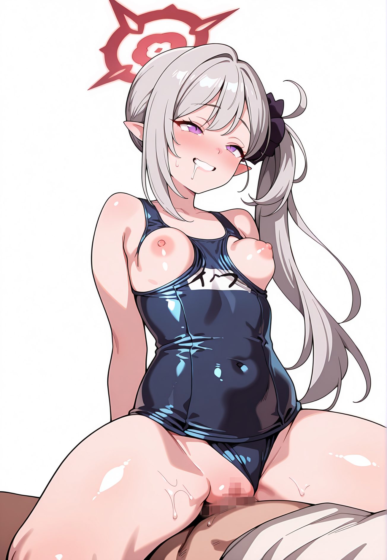 浅黄ムツキの水着AIイラスト