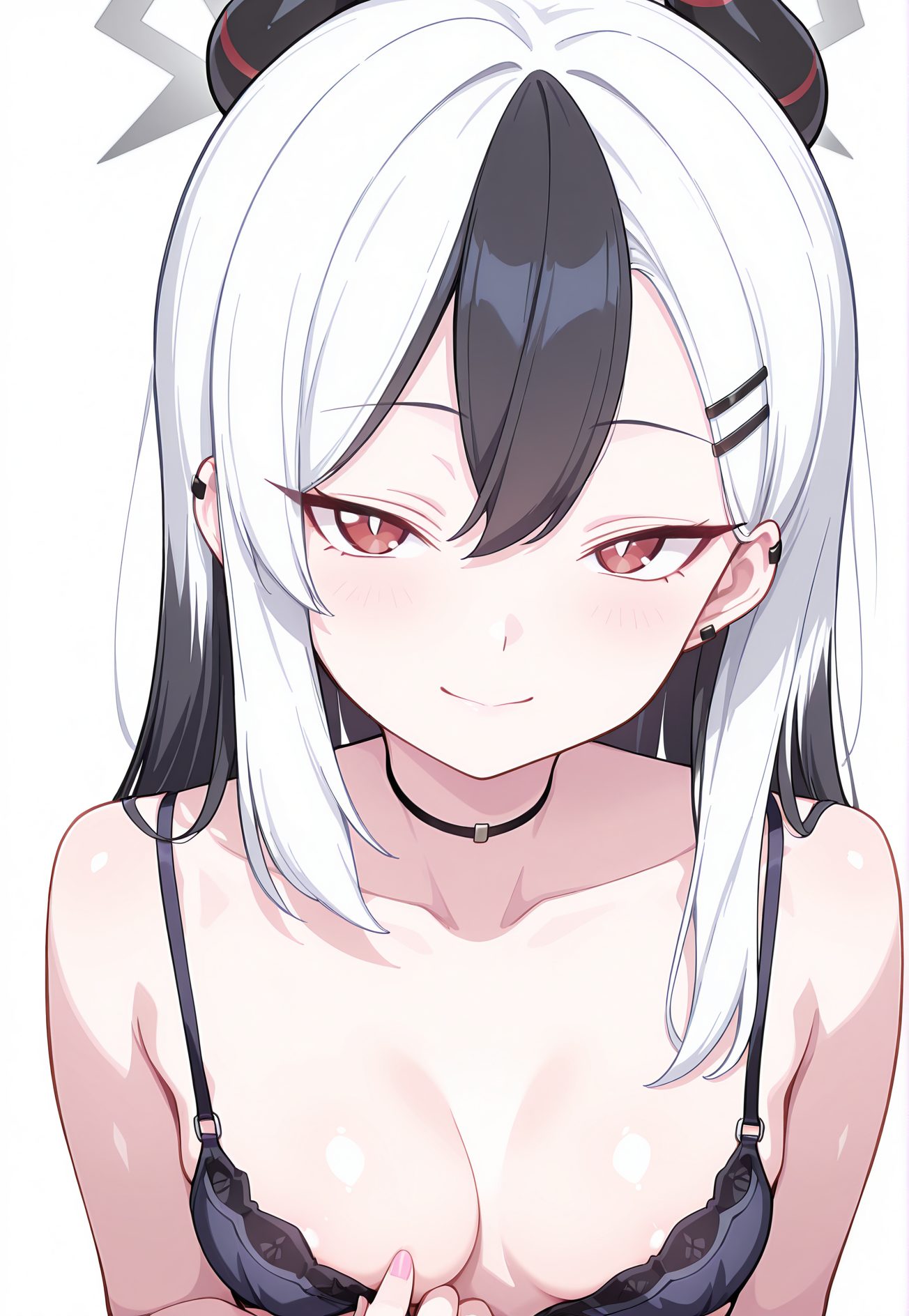 鬼方カヨコの下着姿のAIイラスト