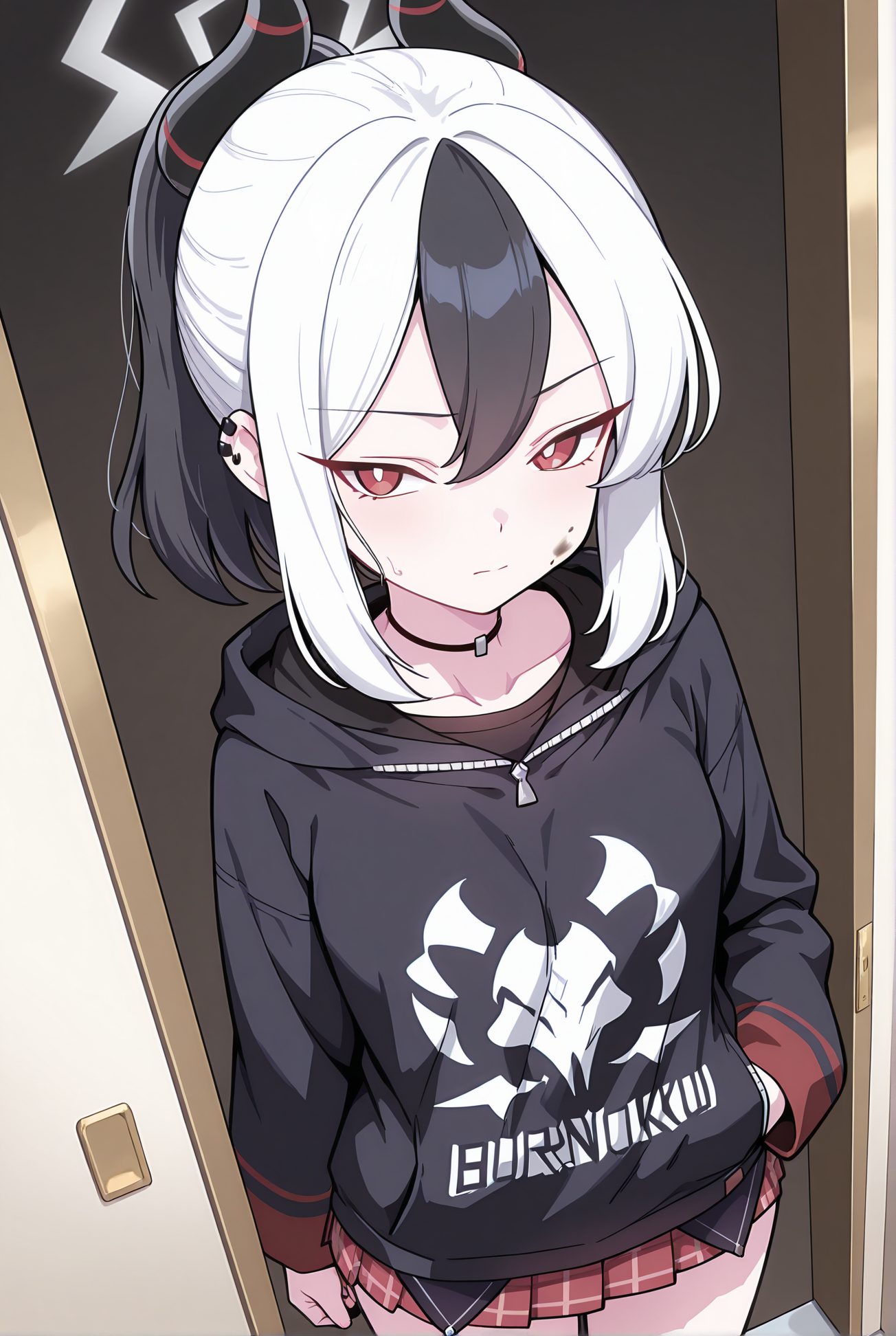 鬼方カヨコのミニスカAIイラスト