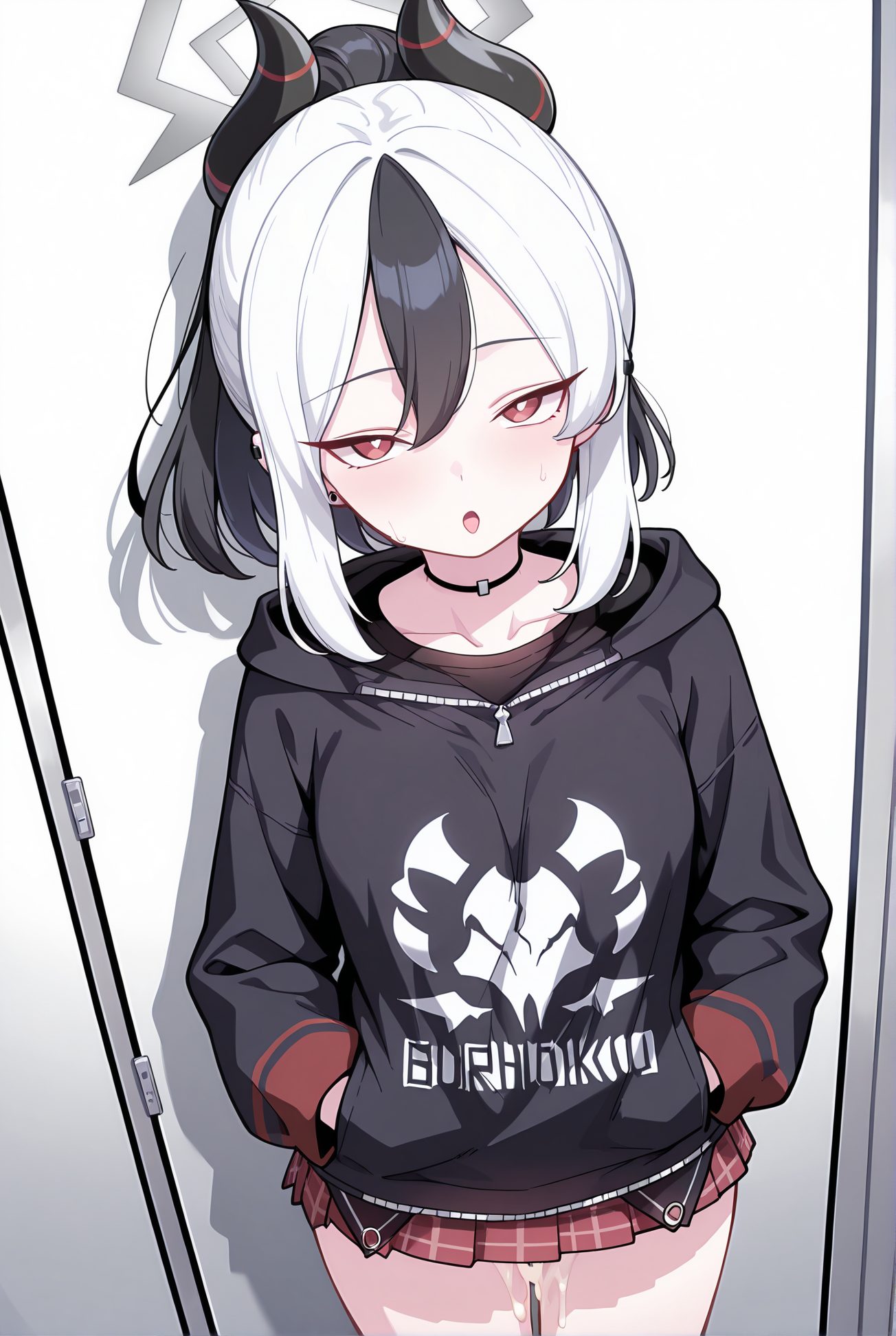 鬼方カヨコのミニスカAIイラスト