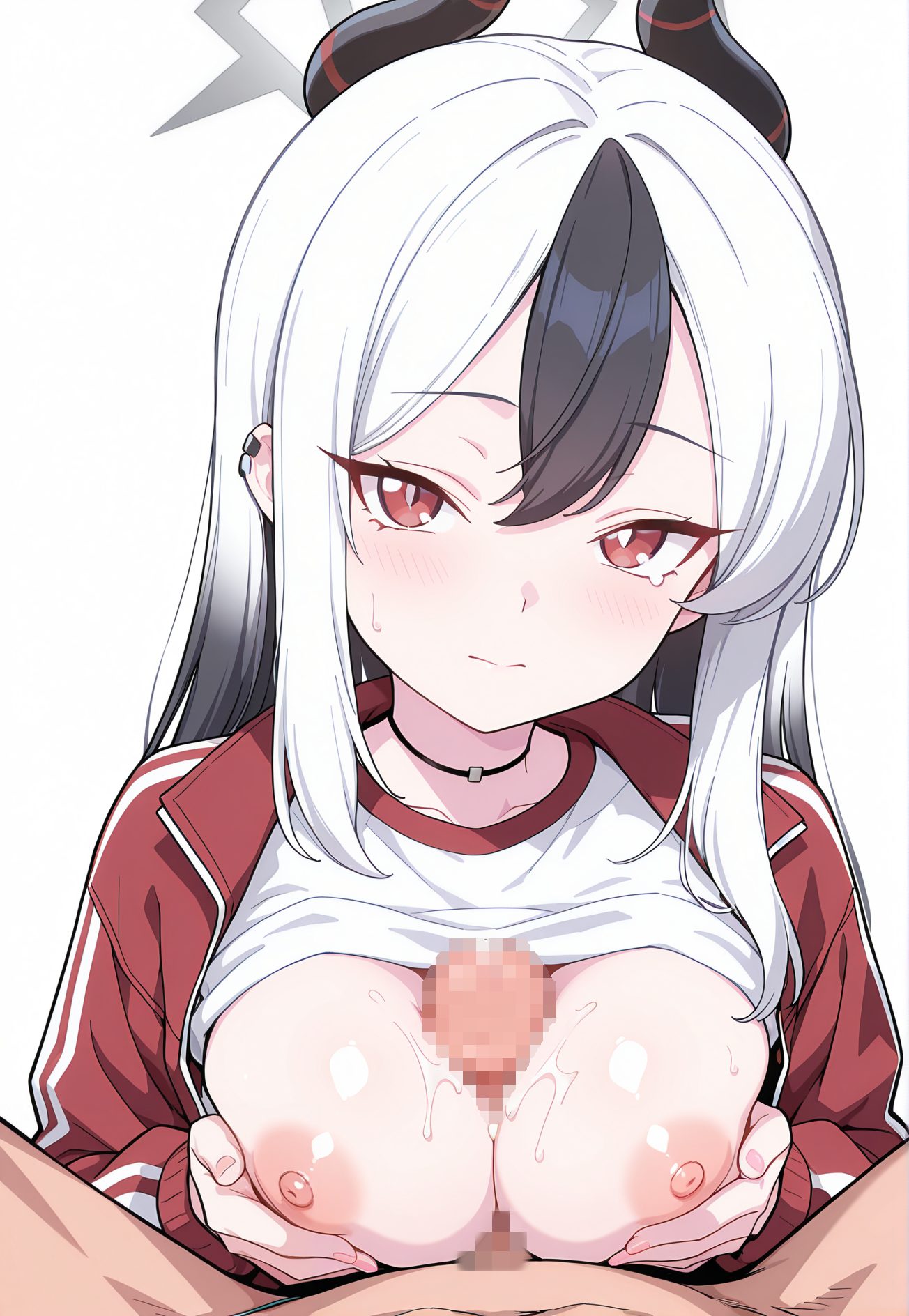 鬼方カヨコのジャケット姿のAIイラスト