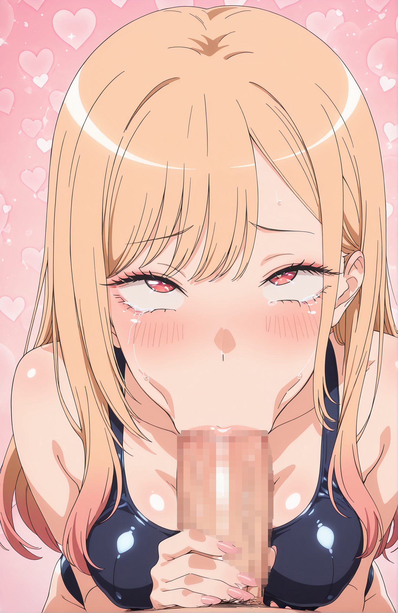 explicit, 1girl, long_hair, breasts, looking_at_viewer, blush, bangs, blonde_hair, red_eyes, 1boy, medium_breasts, swimsuit, hetero, heart, multicolored_hair, penis, solo_focus, shiny, tears, fingernails, one-piece_swimsuit, pubic_hair, saliva, uncensored, gradient_hair, pov, oral, pink_background, school_swimsuit, fellatio, male_pubic_hair, pink_nails, tearing_up, long_fingernails, blue_one-piece_swimsuit, heart_background, :>=, kitagawa_marin, 長い髪, 赤面, 前髪, 金髪, 赤い目, 中くらいの胸, 水着, 多色髪, 光沢, 涙, ワンピース水着, よだれ, 無修正, オーラル, 学校水着, フェラチオ, 喜多川海夢” class=”wp-image-8233″/>
</figure>
<hr class=