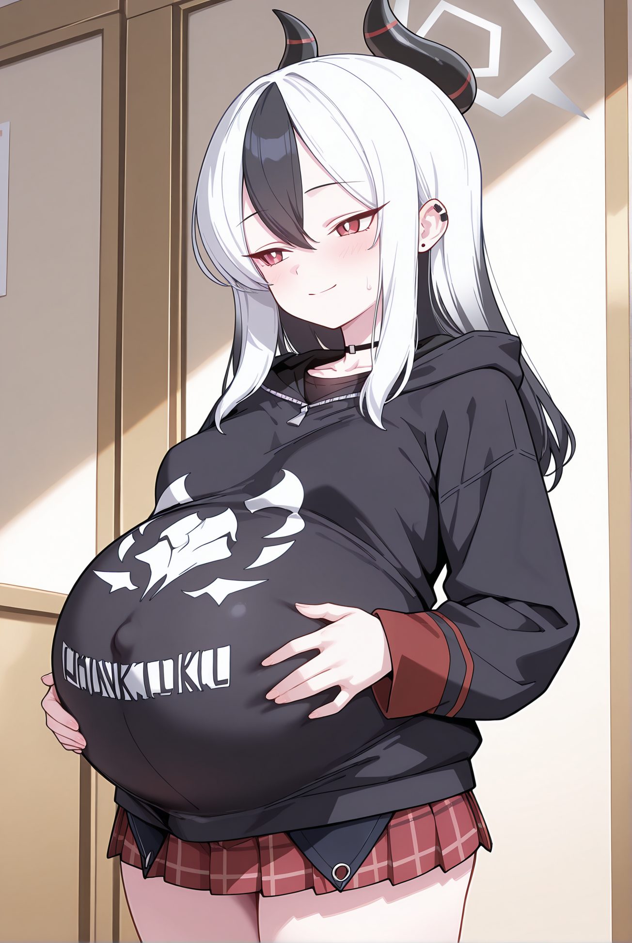 鬼方カヨコのミニスカAIイラスト