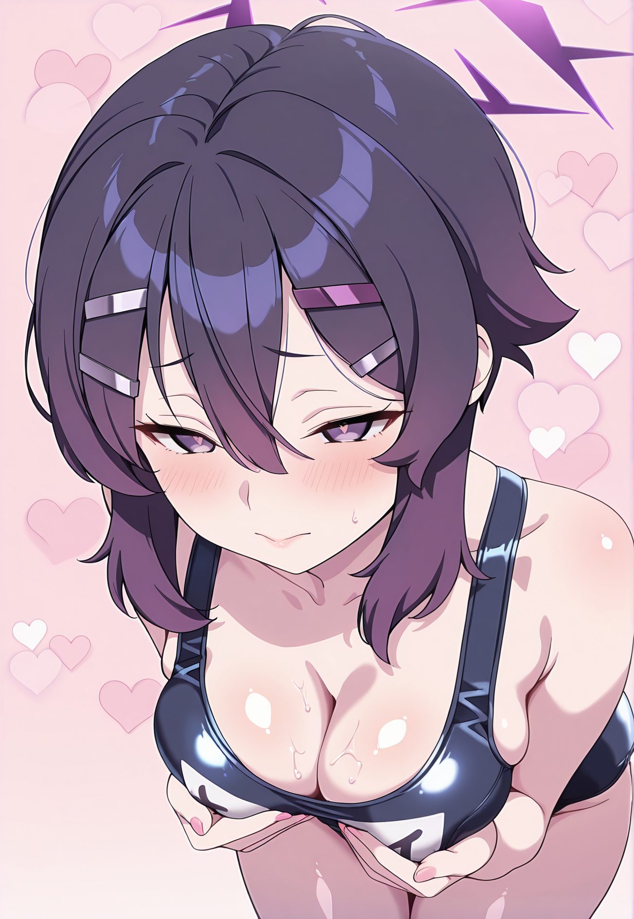 伊草ハルカのスク水AIイラスト