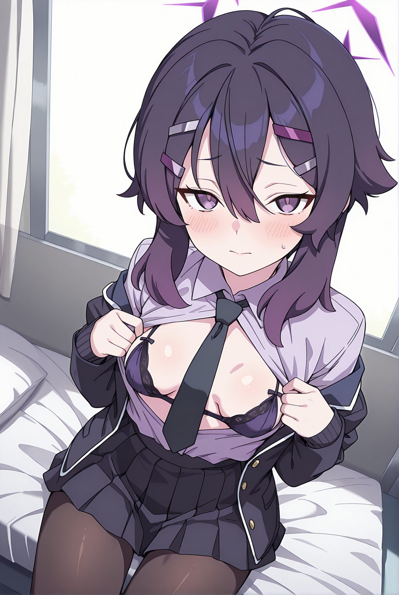 伊草ハルカの制服AIイラスト