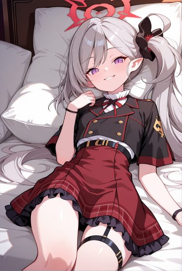 ムツキエロ画像第4弾まとめ【ブルアカエロ画像】30枚＋おまけ「なに期待してんのぉ…♡」