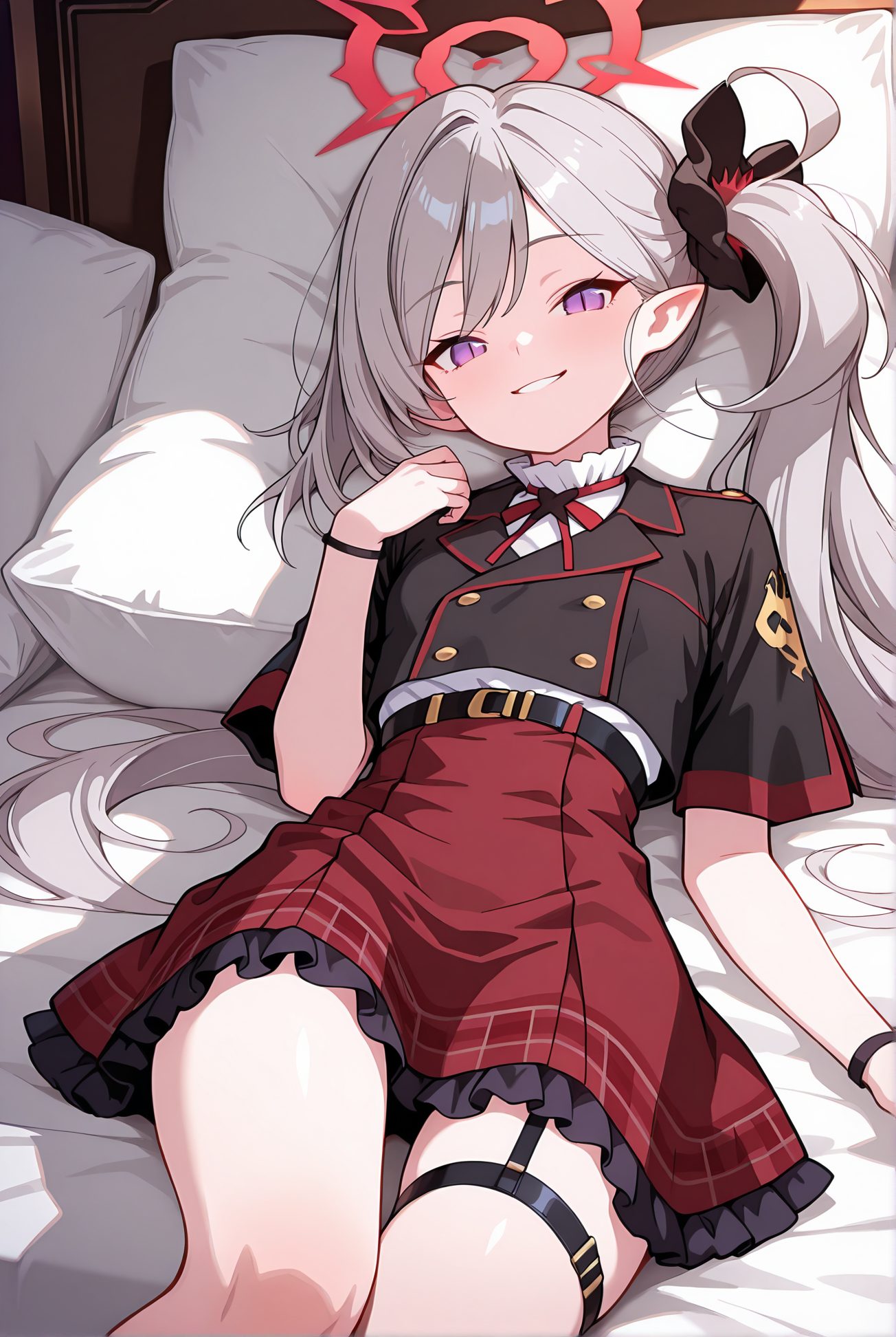 ムツキの微笑むAIイラスト