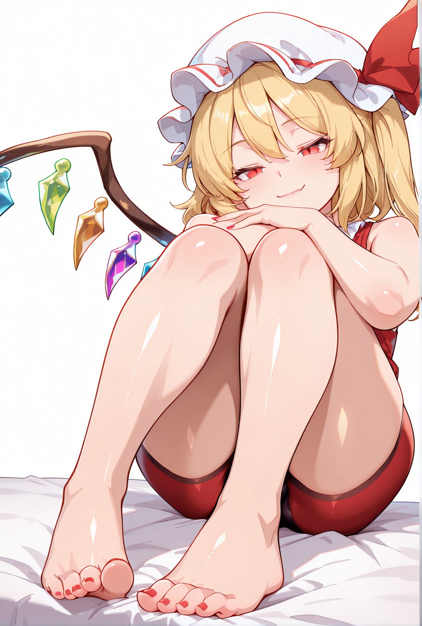 フランドール・スカーレットが微笑むAIイラスト