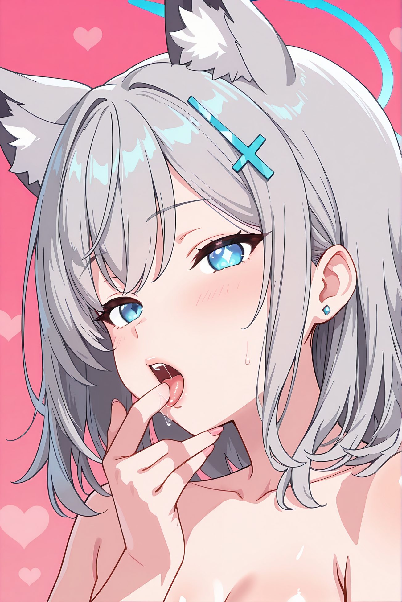 砂狼シロコの猫耳AIイラスト