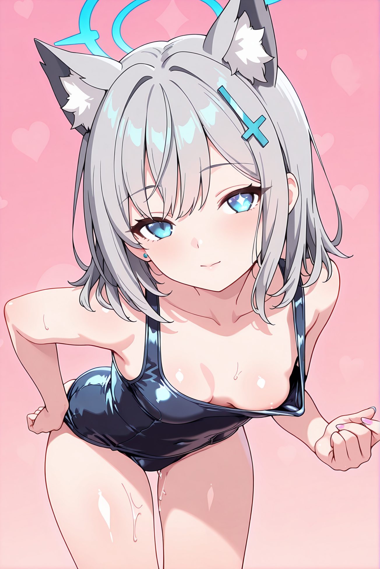 シロコの水着姿のAIイラスト