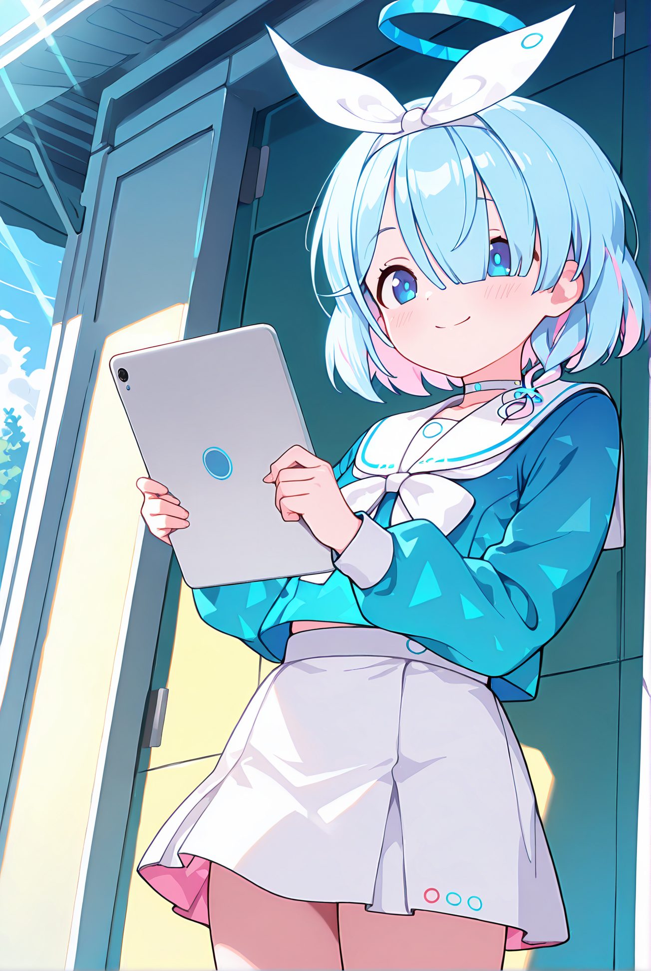 アロナの制服姿AIイラスト