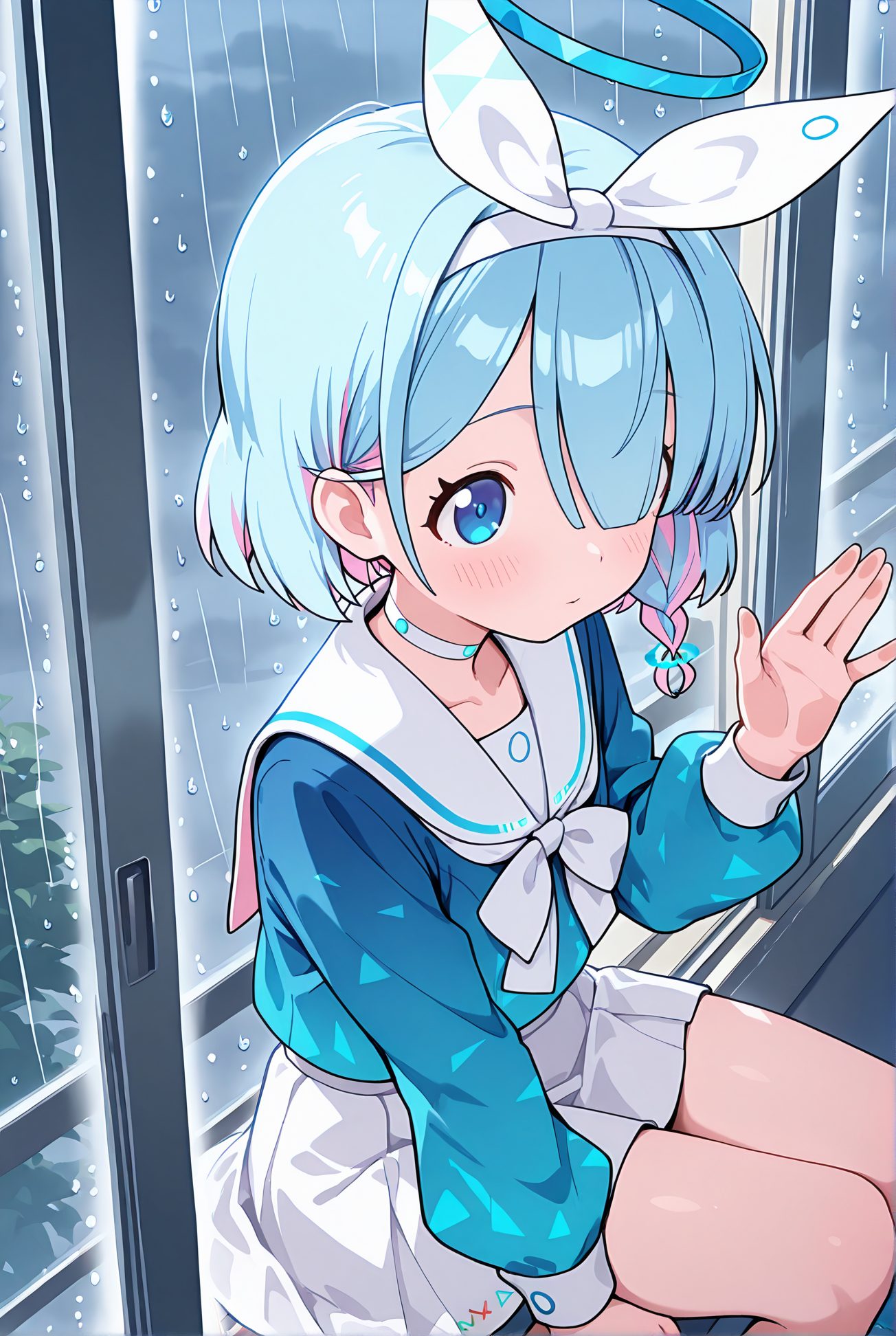 アロナの制服姿AIイラスト