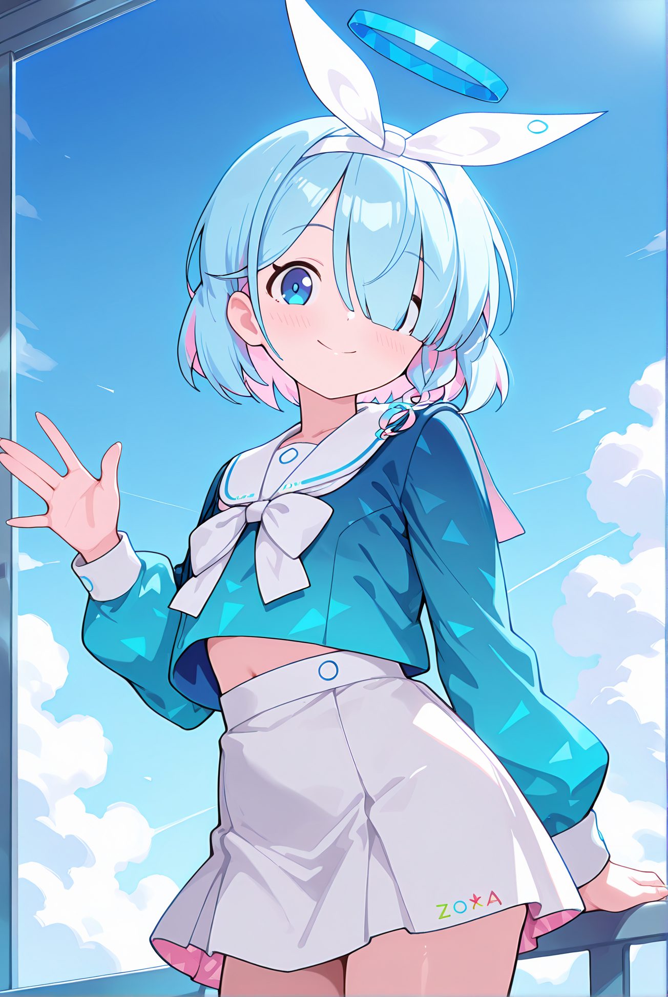 アロナの制服AIイラスト