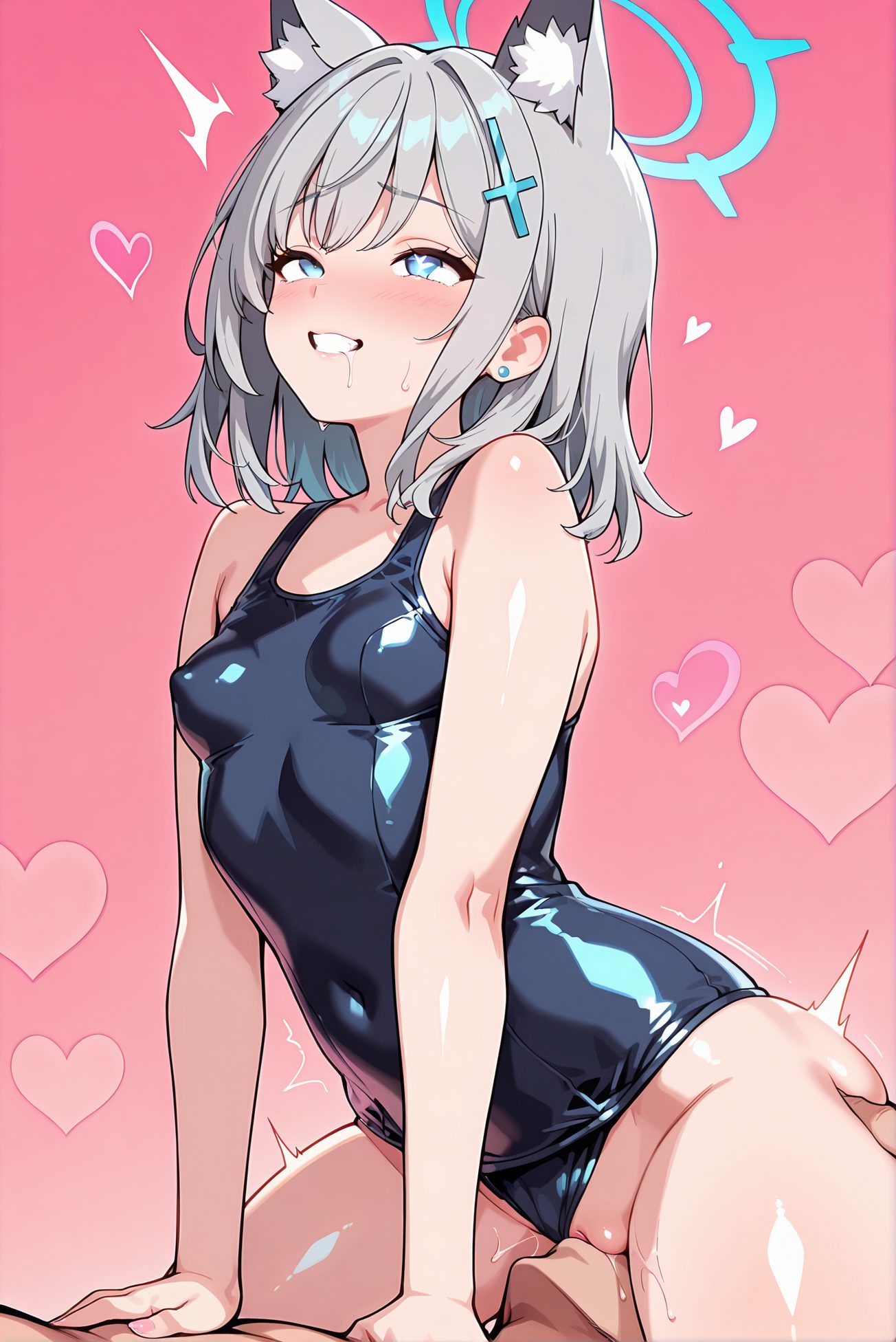 シロコの水着姿のAIイラスト