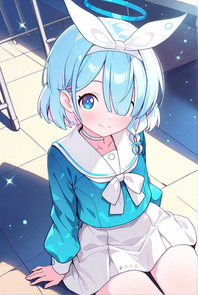 アロナの制服姿AIイラスト