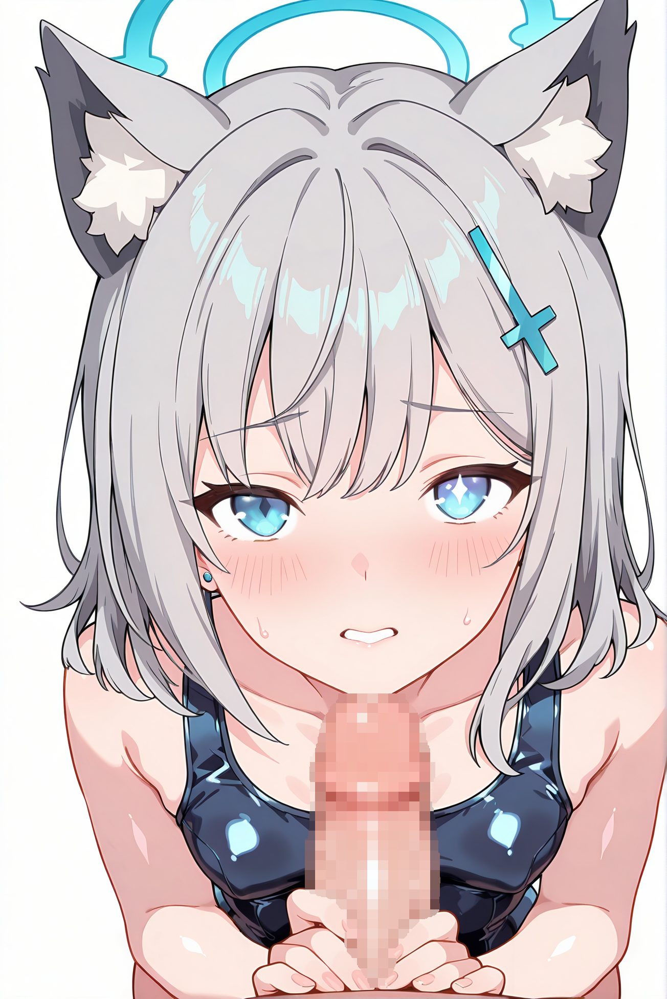 砂狼シロコの水着姿AIイラスト