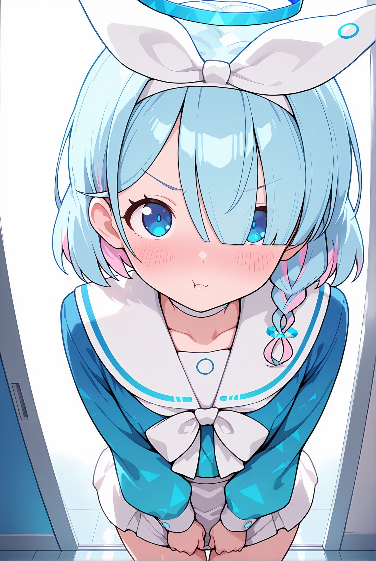 アロナの制服姿AIイラスト