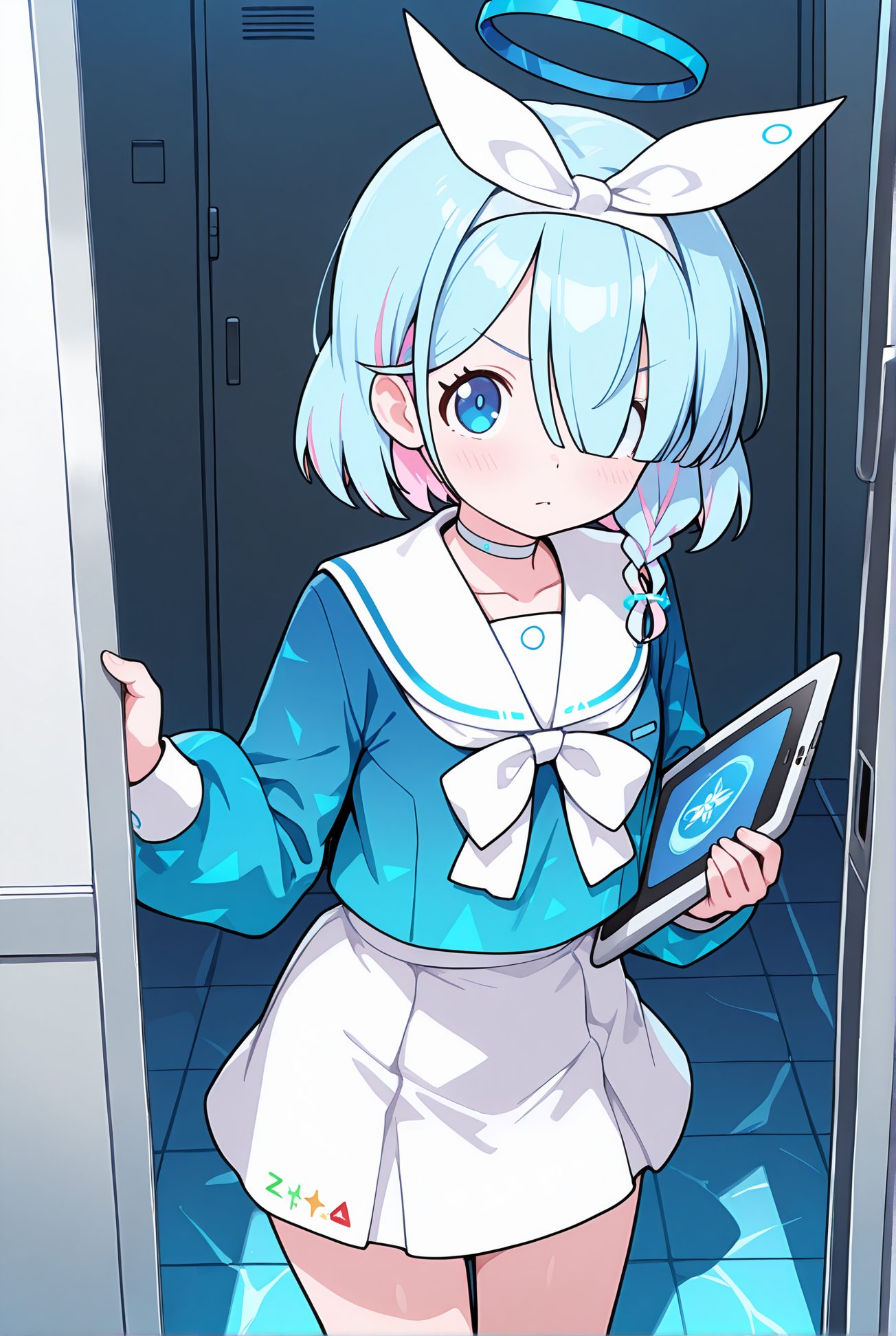 アロナの制服姿のAIイラスト