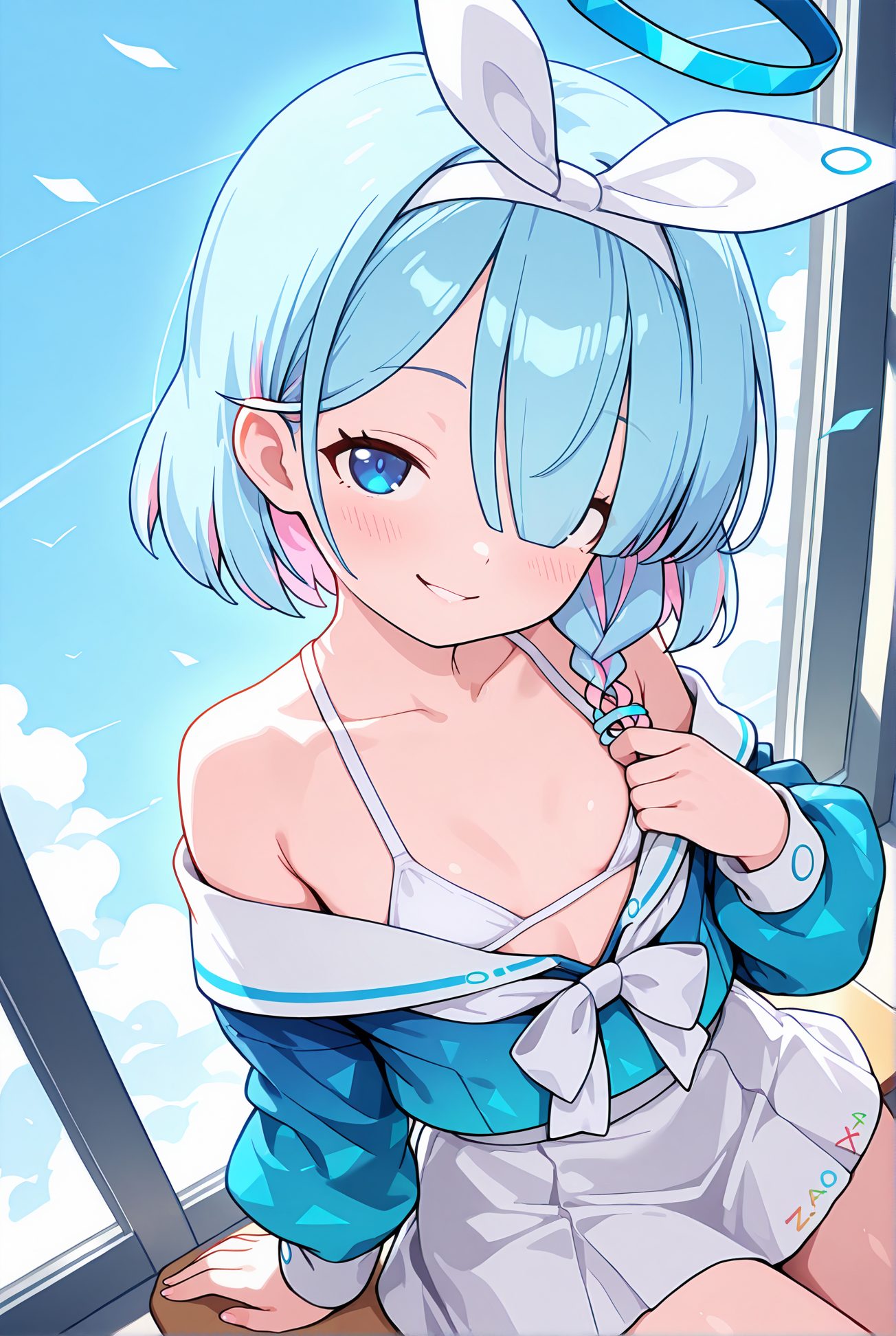 アロナの制服姿AIイラスト